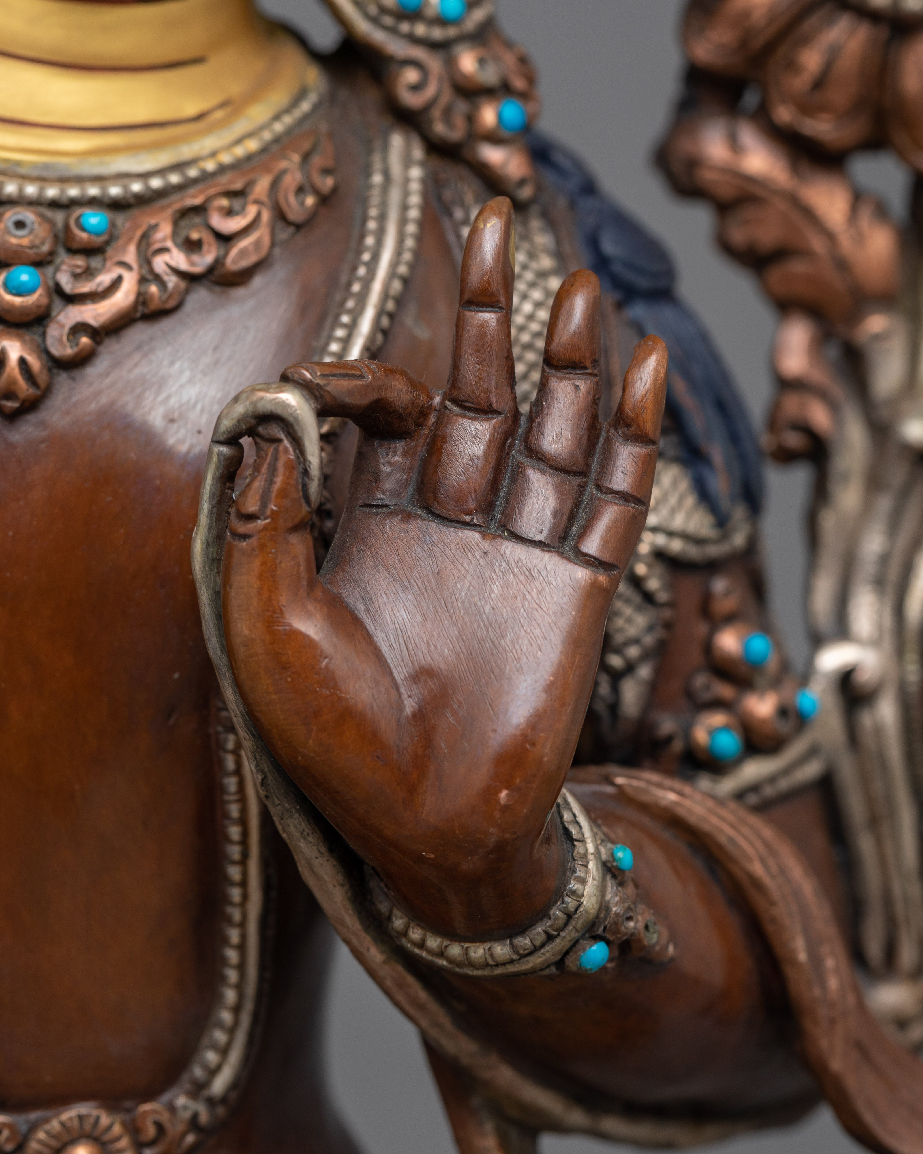 Handcrafted Manjushri Statue | Embodiment of Wisdom and Enlightenment