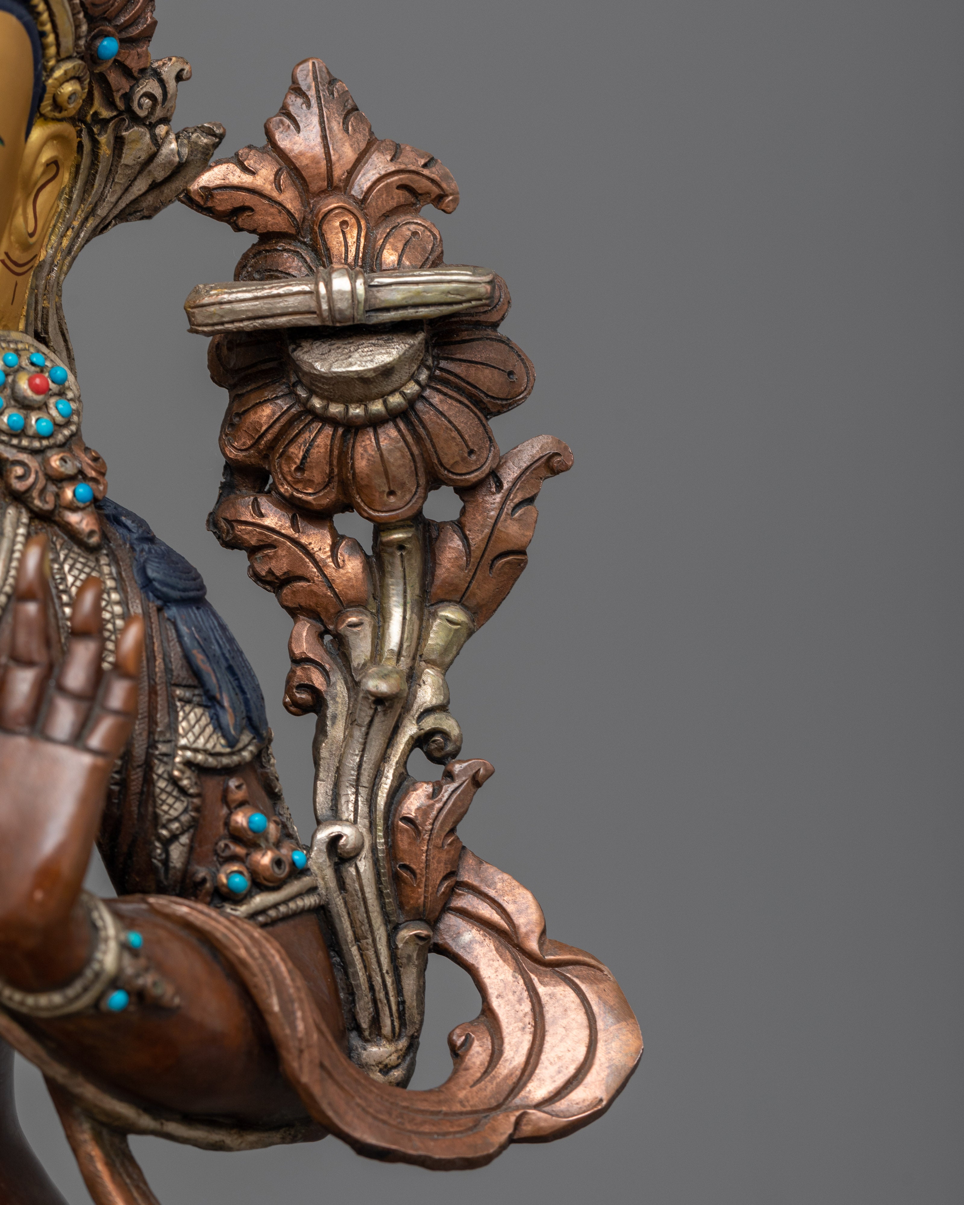 Handcrafted Manjushri Statue | Embodiment of Wisdom and Enlightenment