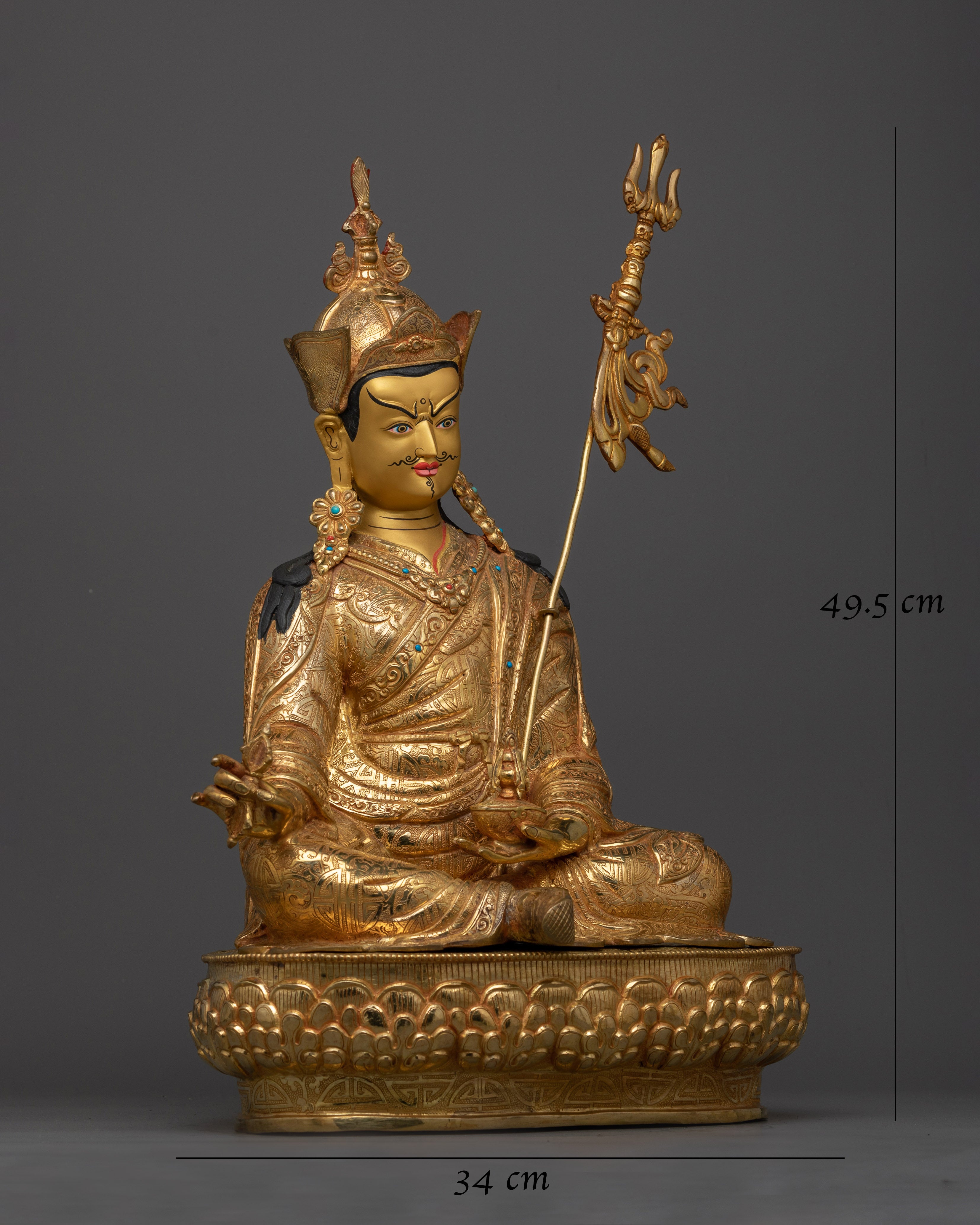 Handcrafted Guru Rinpoche Statue