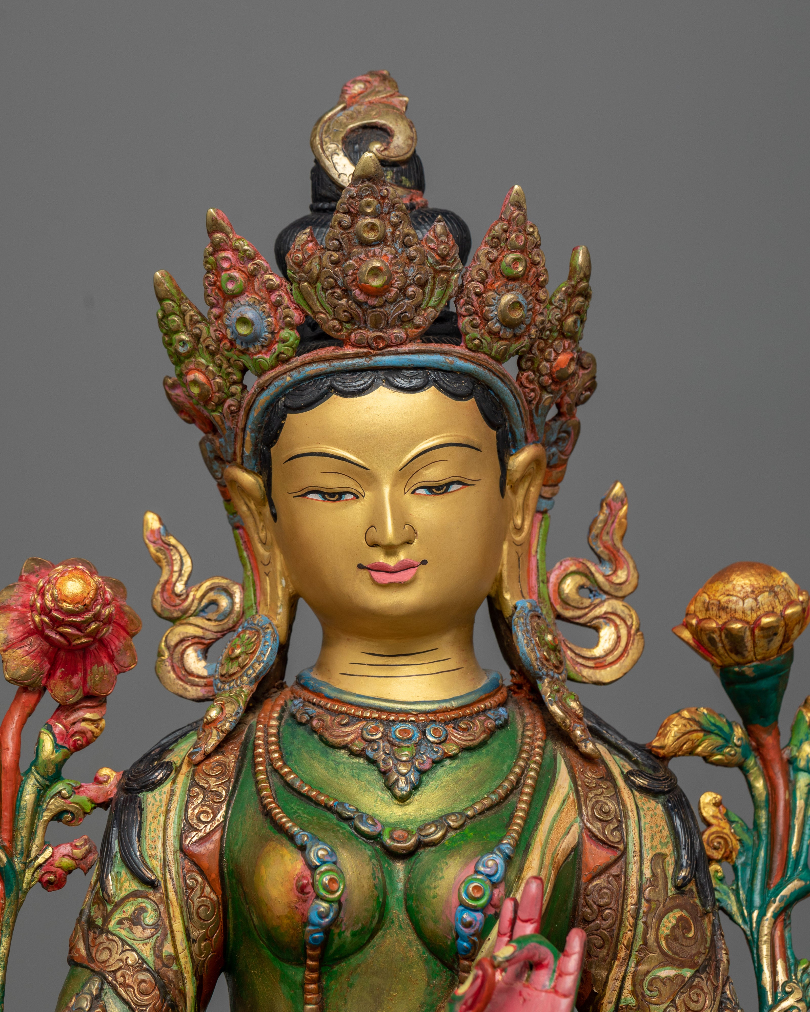 shri-green-tara-colored-hued