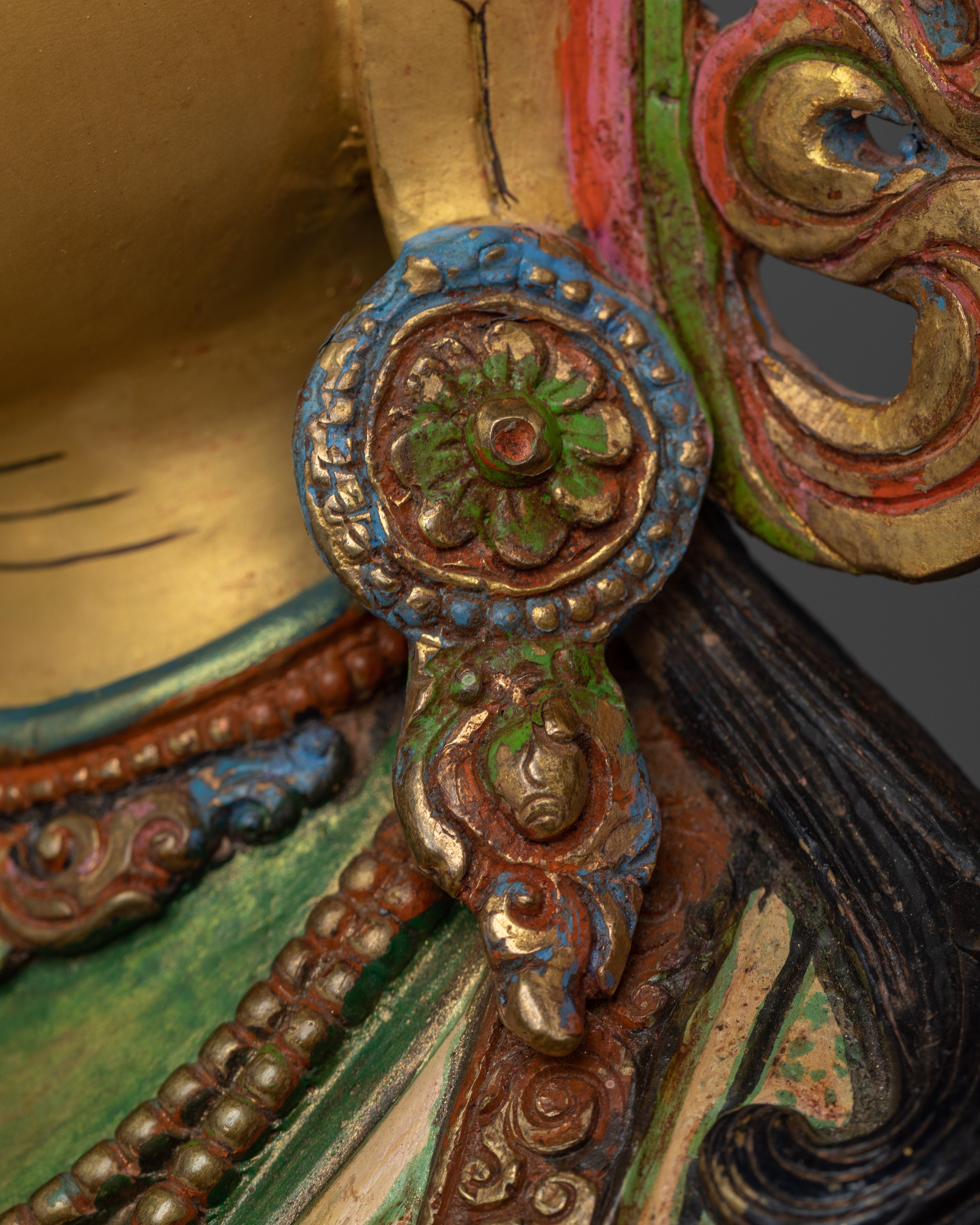 Shri Green Tara Colored-Hued Statue | Radiance of Compassion