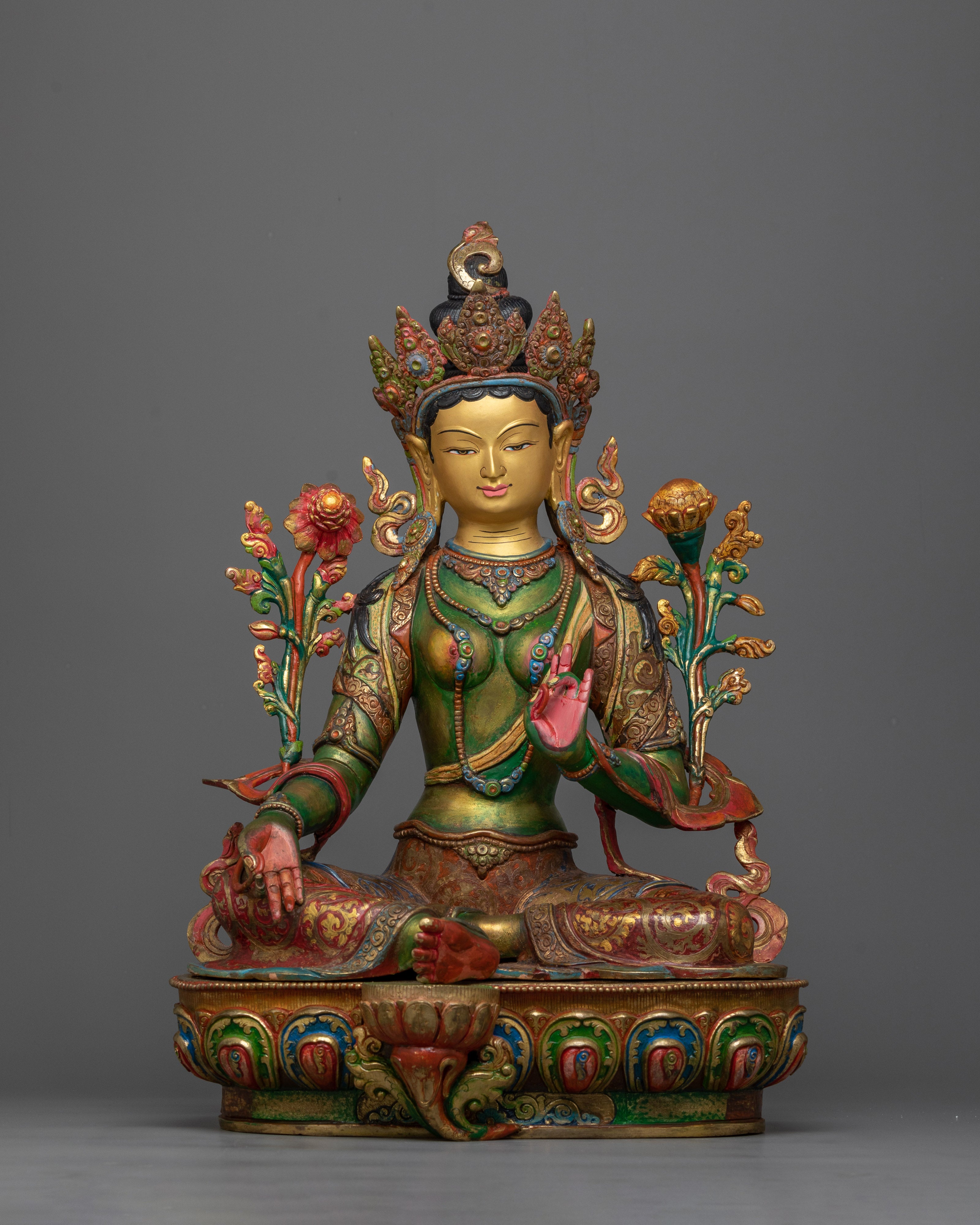 shri-green-tara-colored-hued