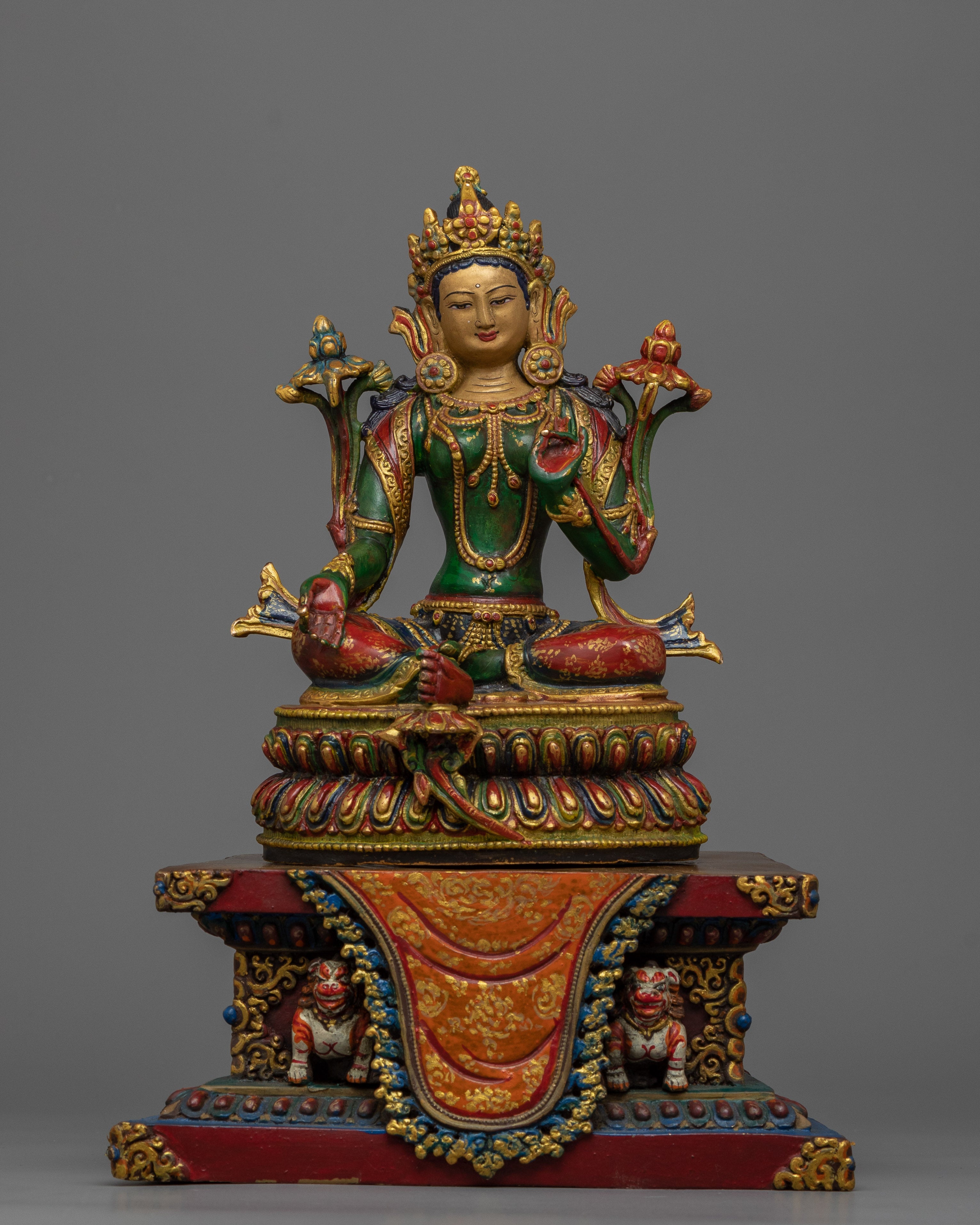 Green Tara Meditation Decor | Embodiment of Compassion and Protection
