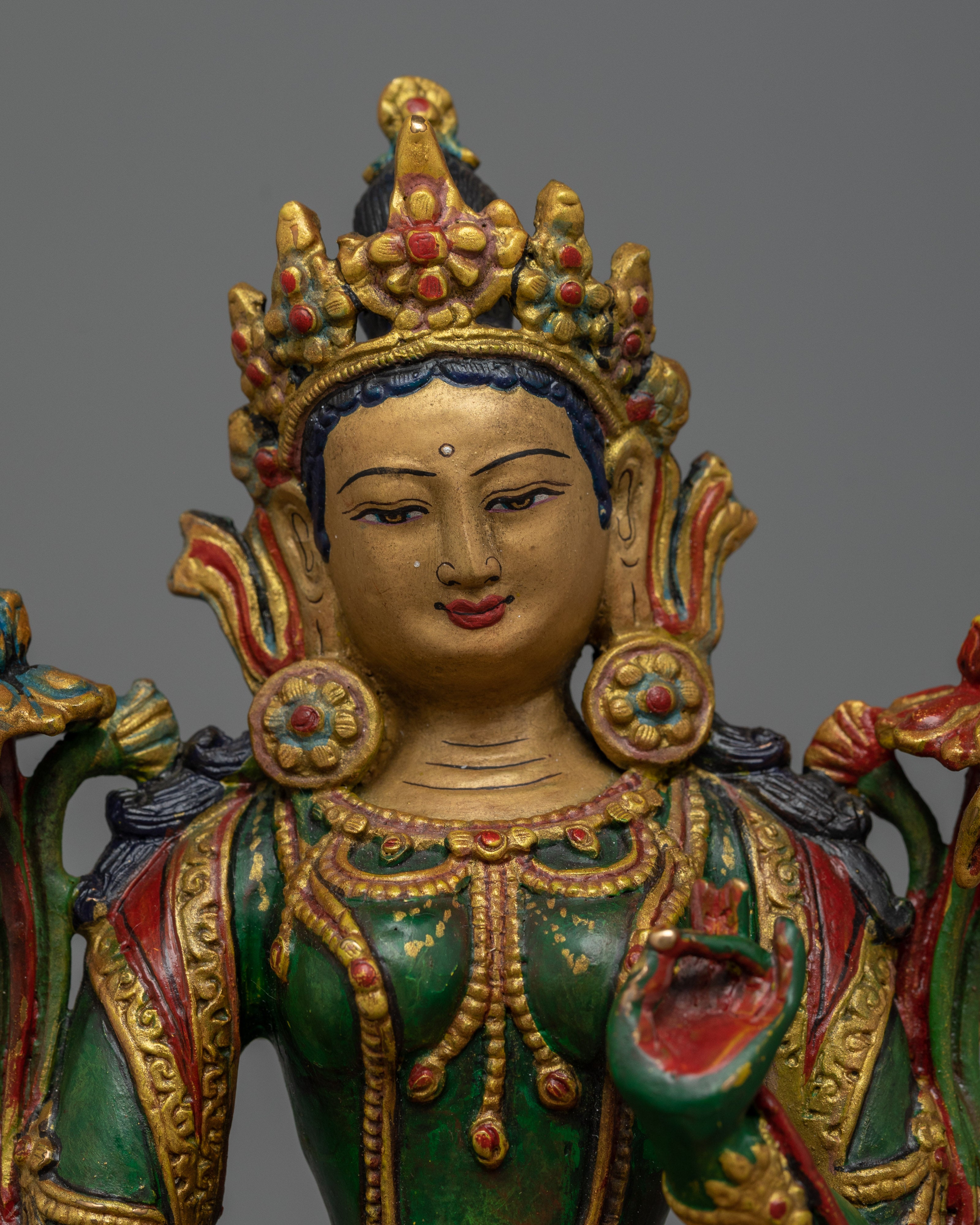 Green Tara Meditation Decor | Embodiment of Compassion and Protection