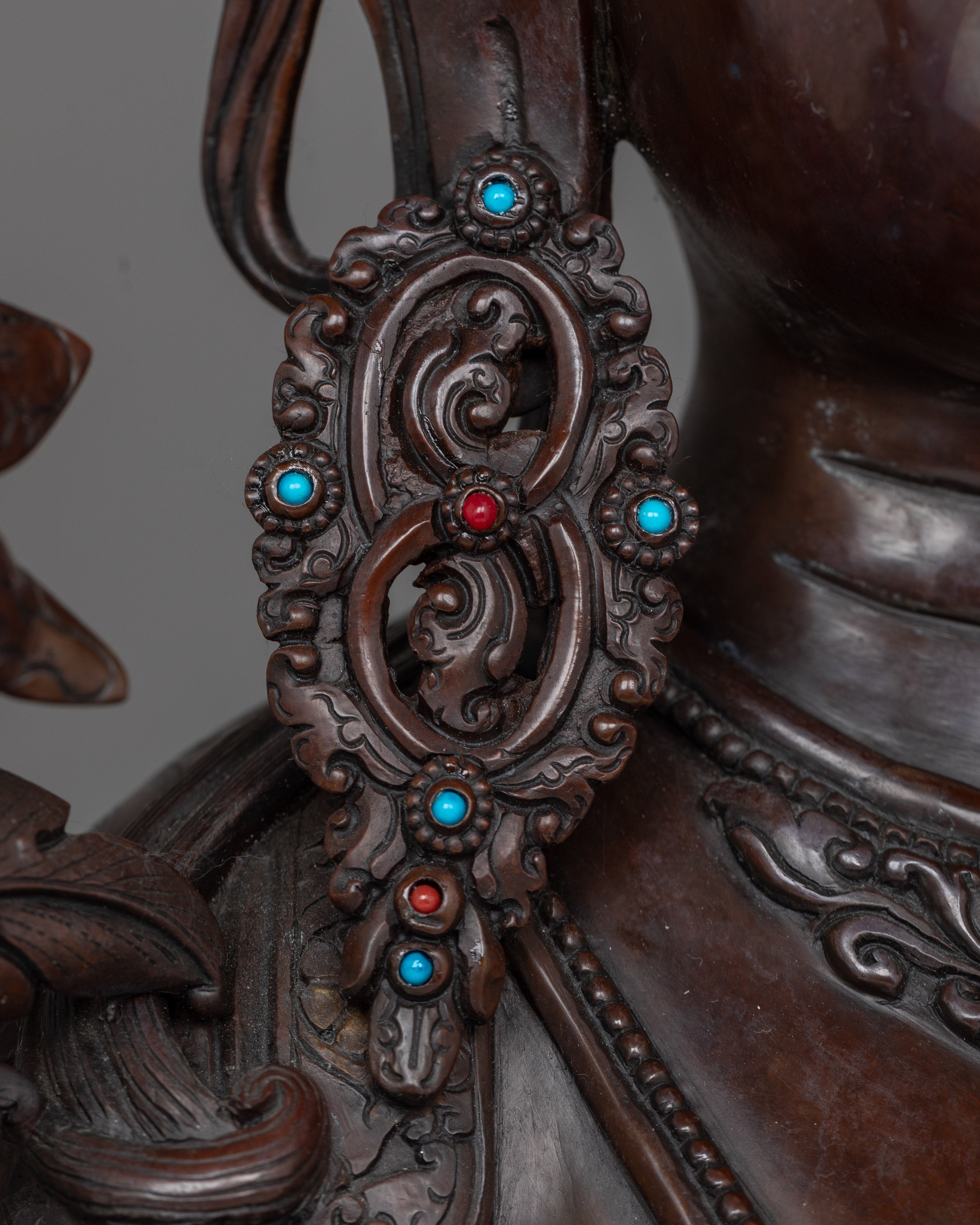 Oxidized Copper Tibetan Art of Green Tara | Spiritual Buddhist Art