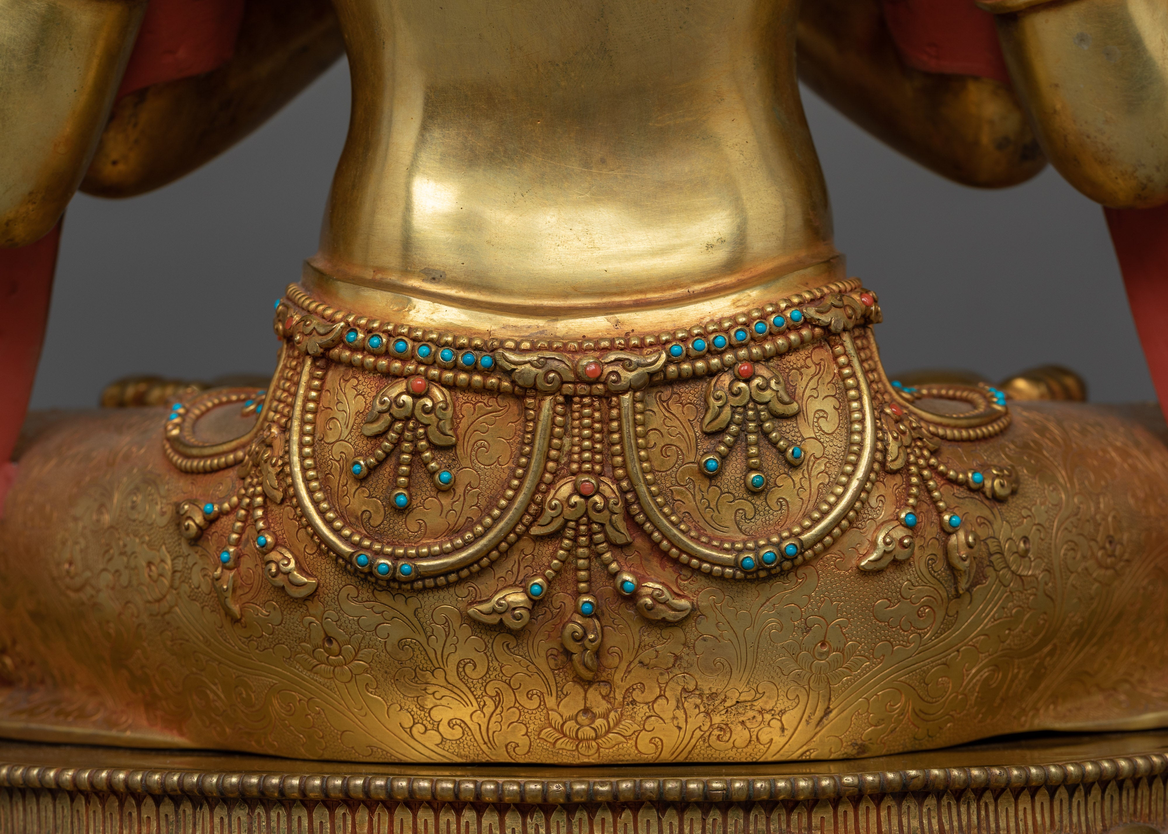 Chenrezig Statue 24K Gold Gilded | Avalokiteshvara The Compassionate Bodhisattva
