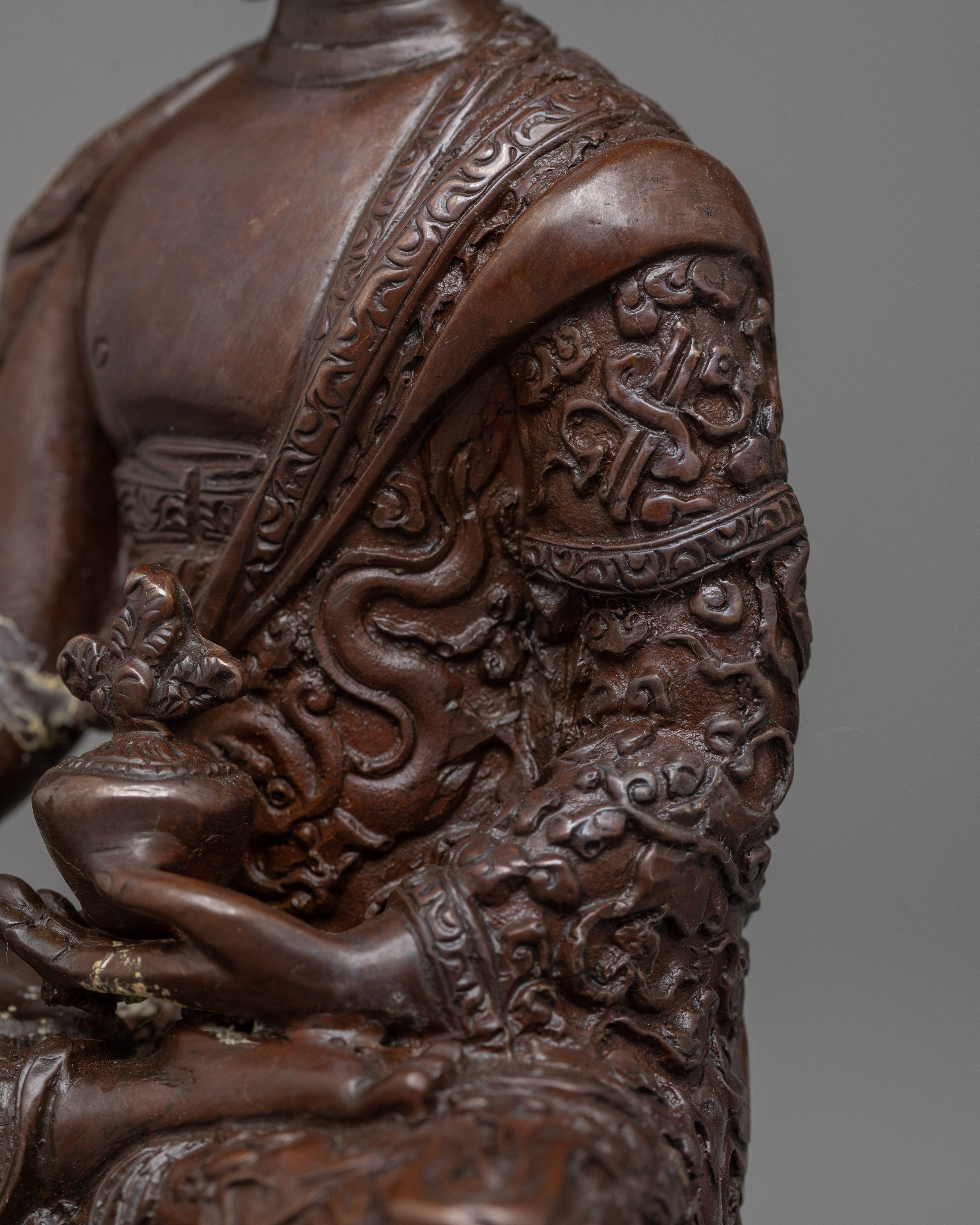 Medicine Buddha Oxidized Statue | Beacon of Healing and Serenity