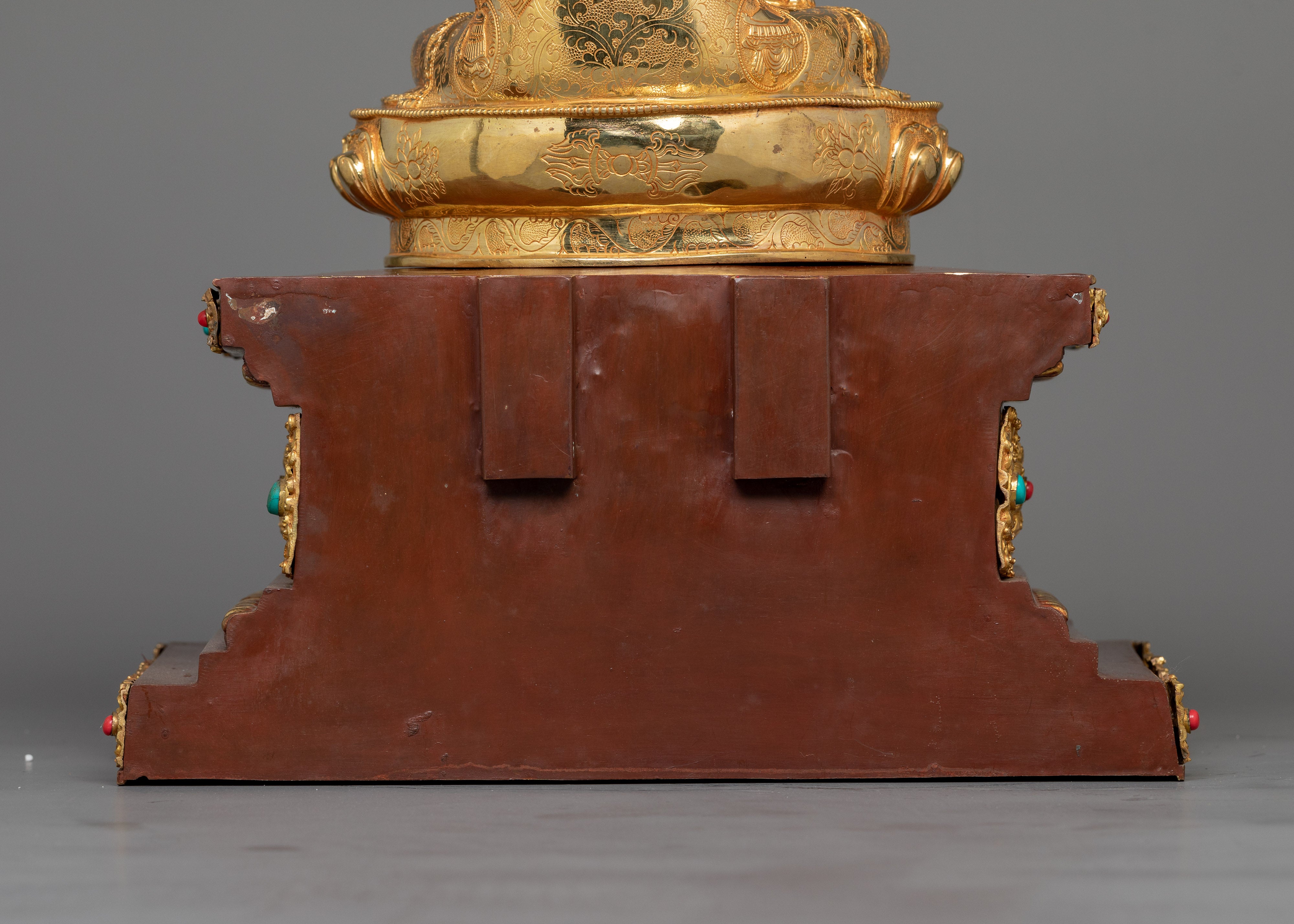 Shakyamuni Buddha with Guru Rinpoche and Chenresig Set | Himalayan Statue Set Artwork