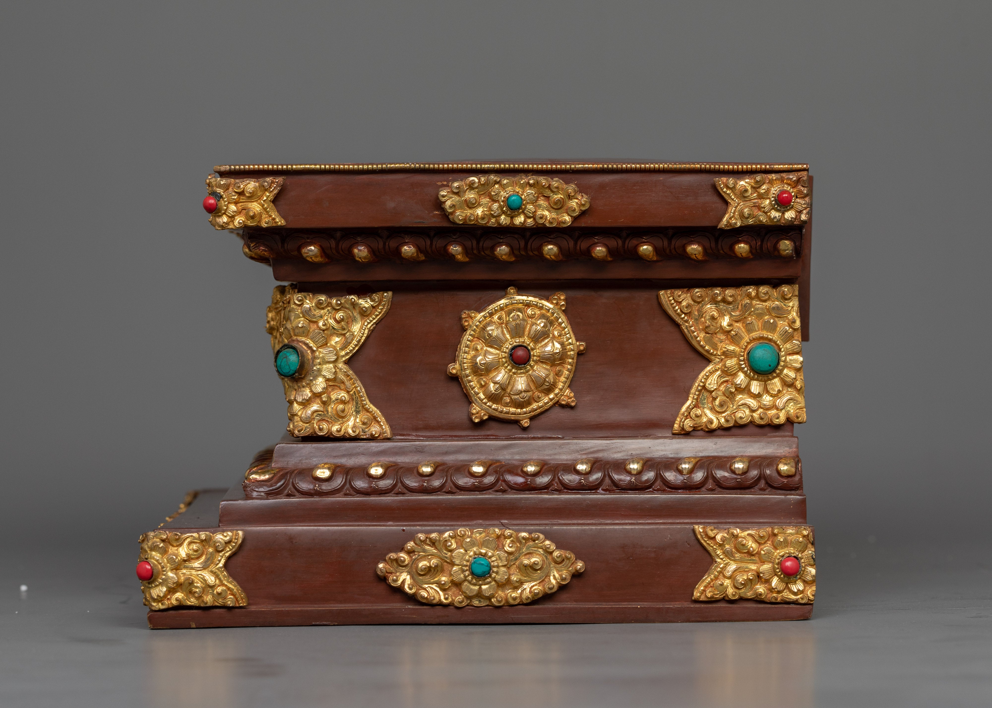 Shakyamuni Buddha with Guru Rinpoche and Chenresig Set | Himalayan Statue Set Artwork