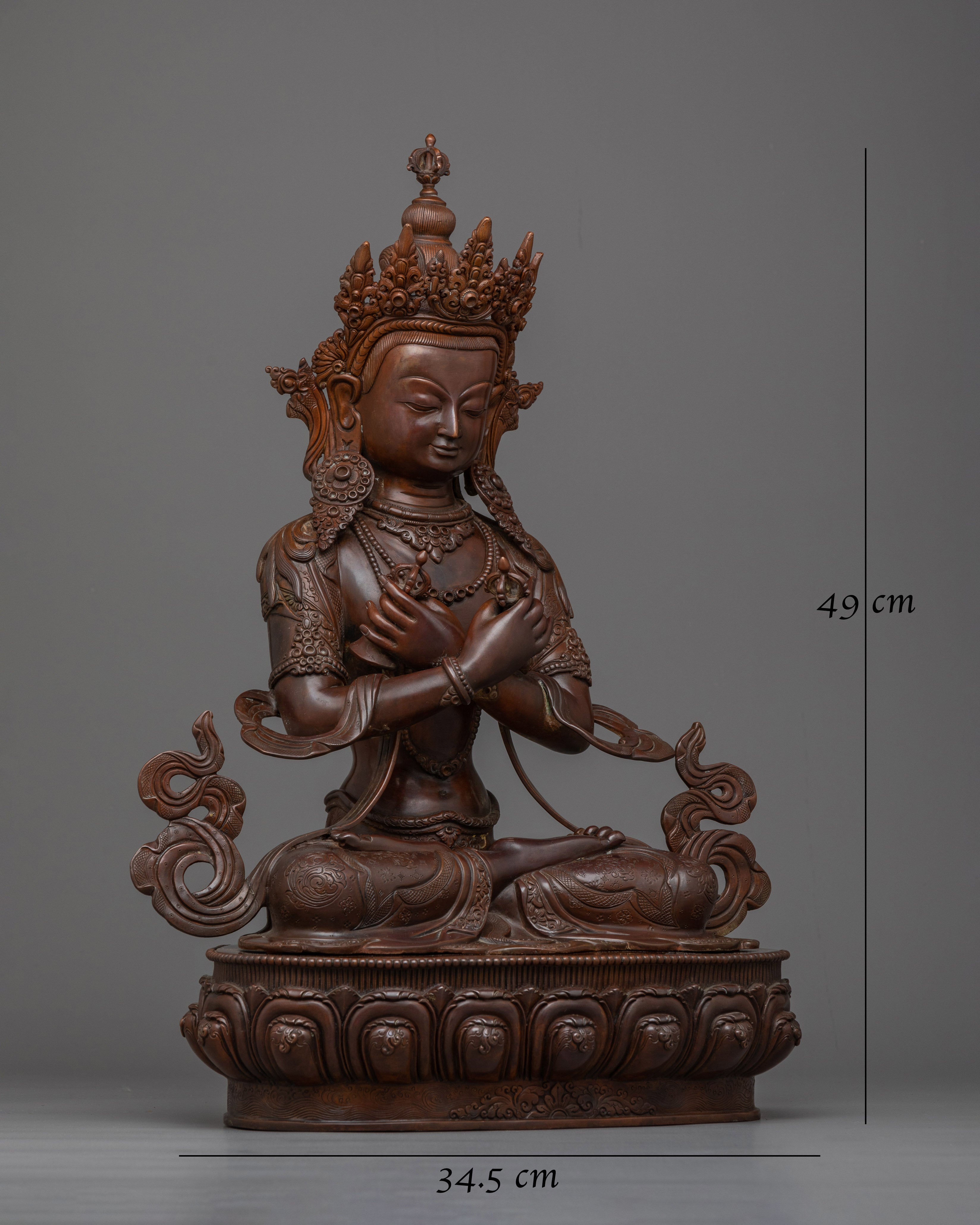 Vajradhara Oxidized Statue | Embodiment of Primordial Wisdom and Timeless Serenity