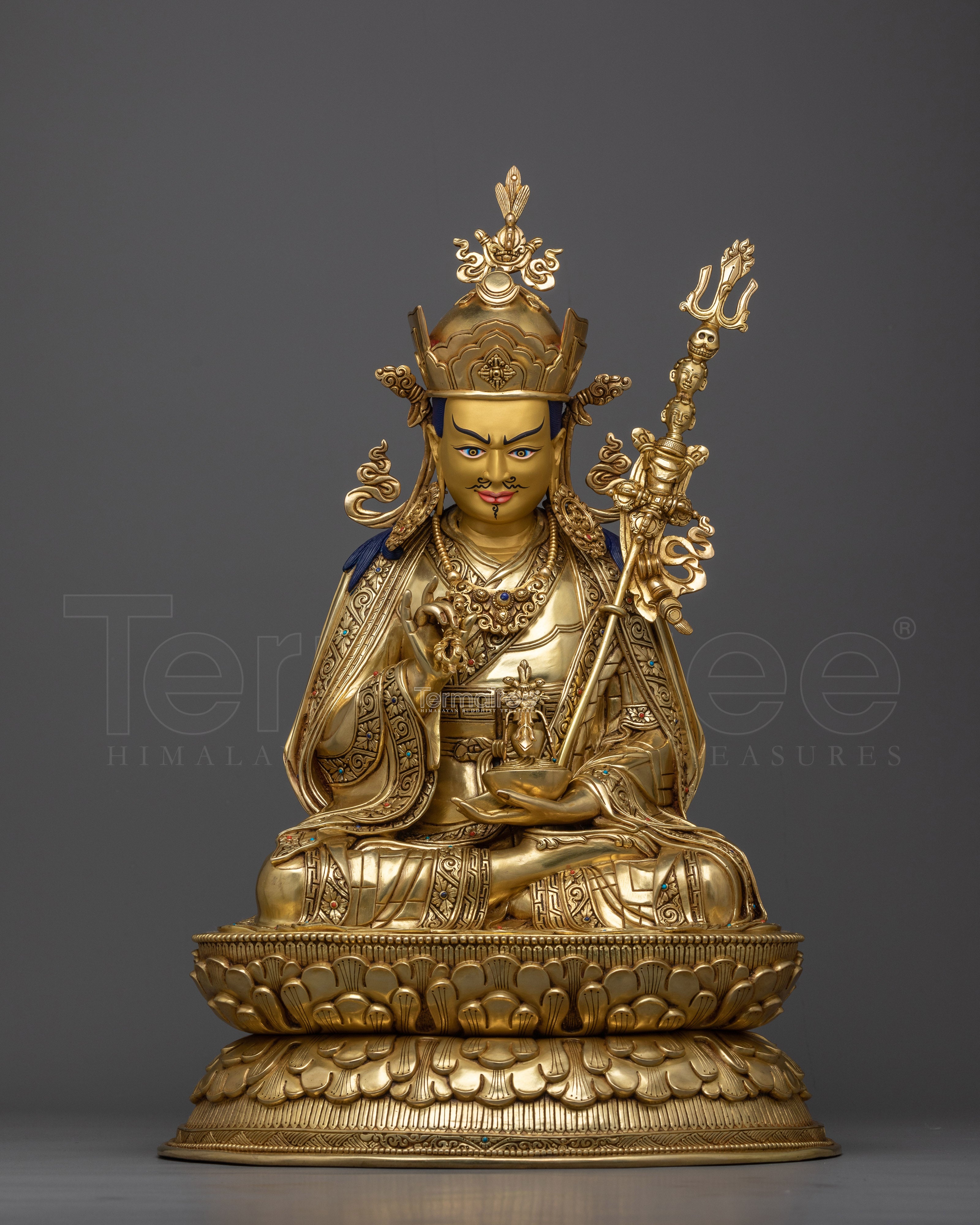 Exquisite Unique Guru Rinpoche Statue | Symbol of Tantric Mastery