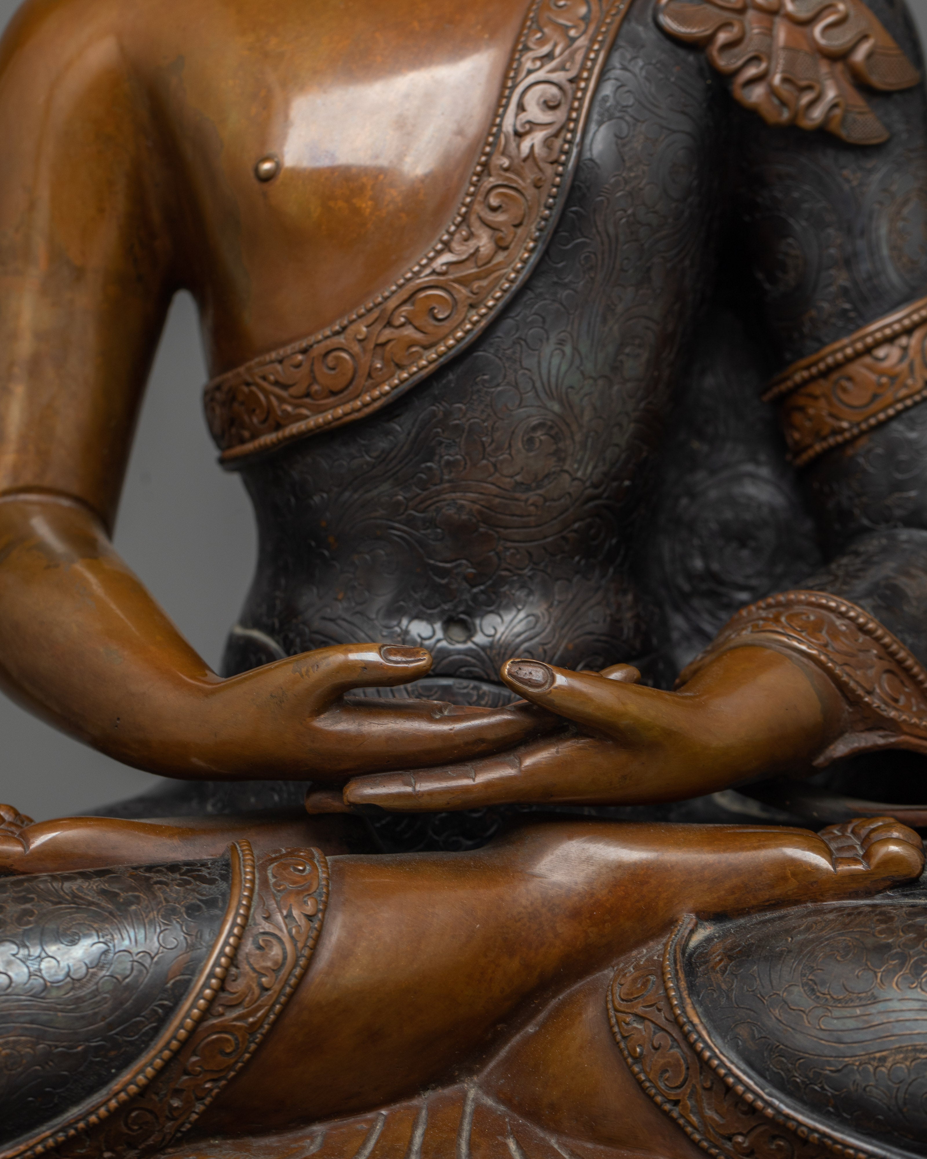 Amitabha Buddhah Oxidized Statue | Embodiment of Infinite Light