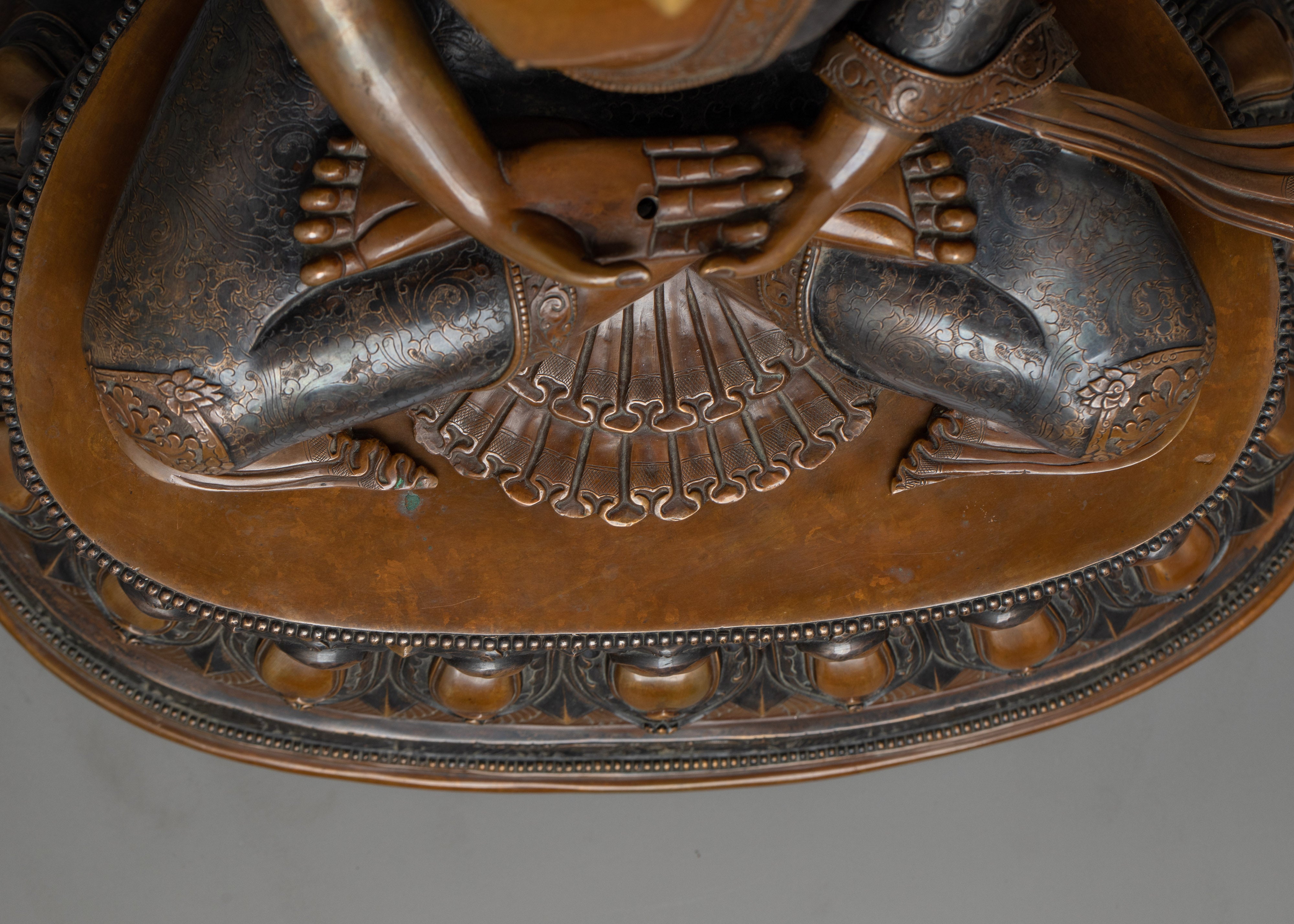 Amitabha Buddhah Oxidized Statue | Embodiment of Infinite Light