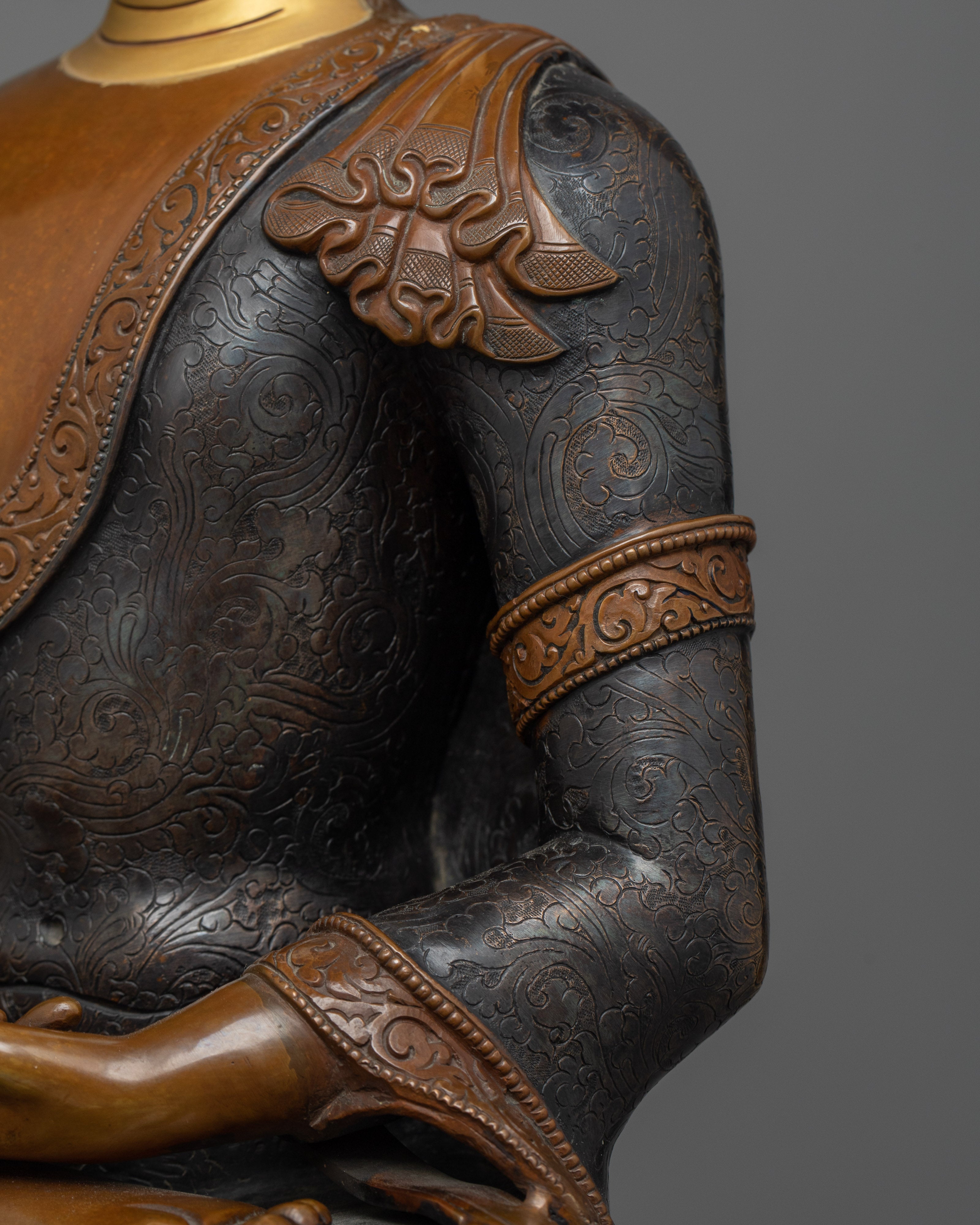 Amitabha Buddhah Oxidized Statue | Embodiment of Infinite Light