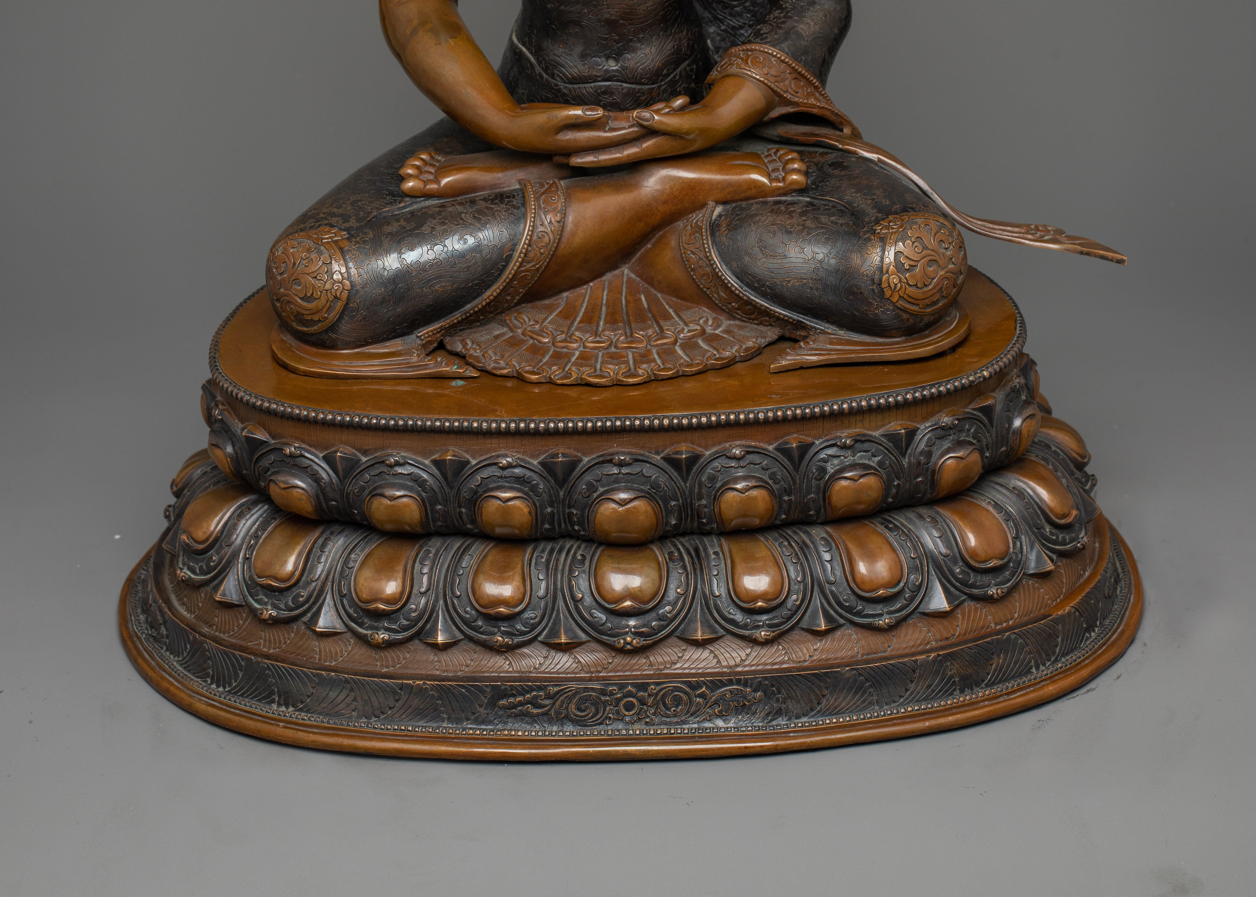 Amitabha Buddhah Oxidized Statue | Embodiment of Infinite Light