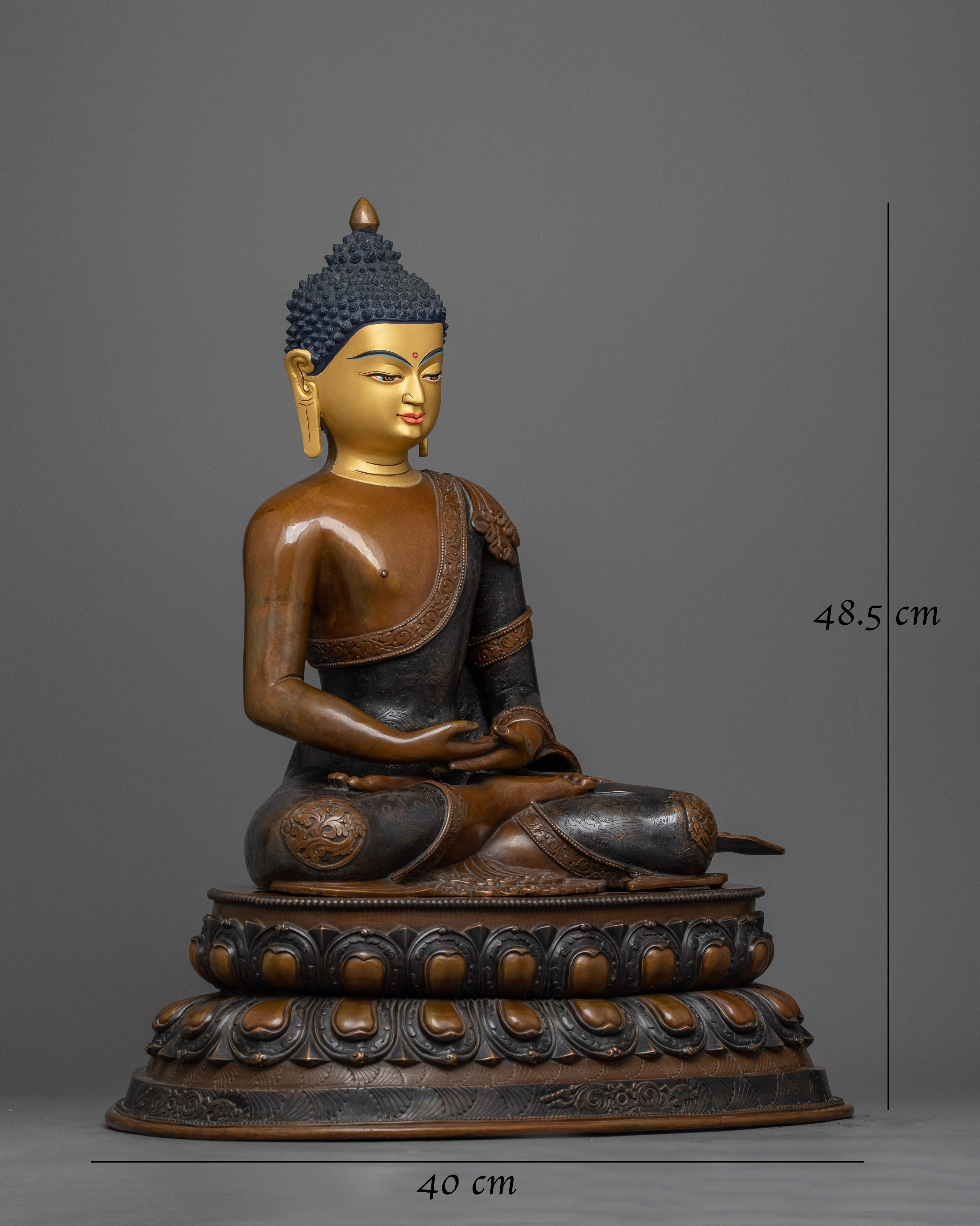 Amitabha Buddhah Oxidized Statue | Embodiment of Infinite Light