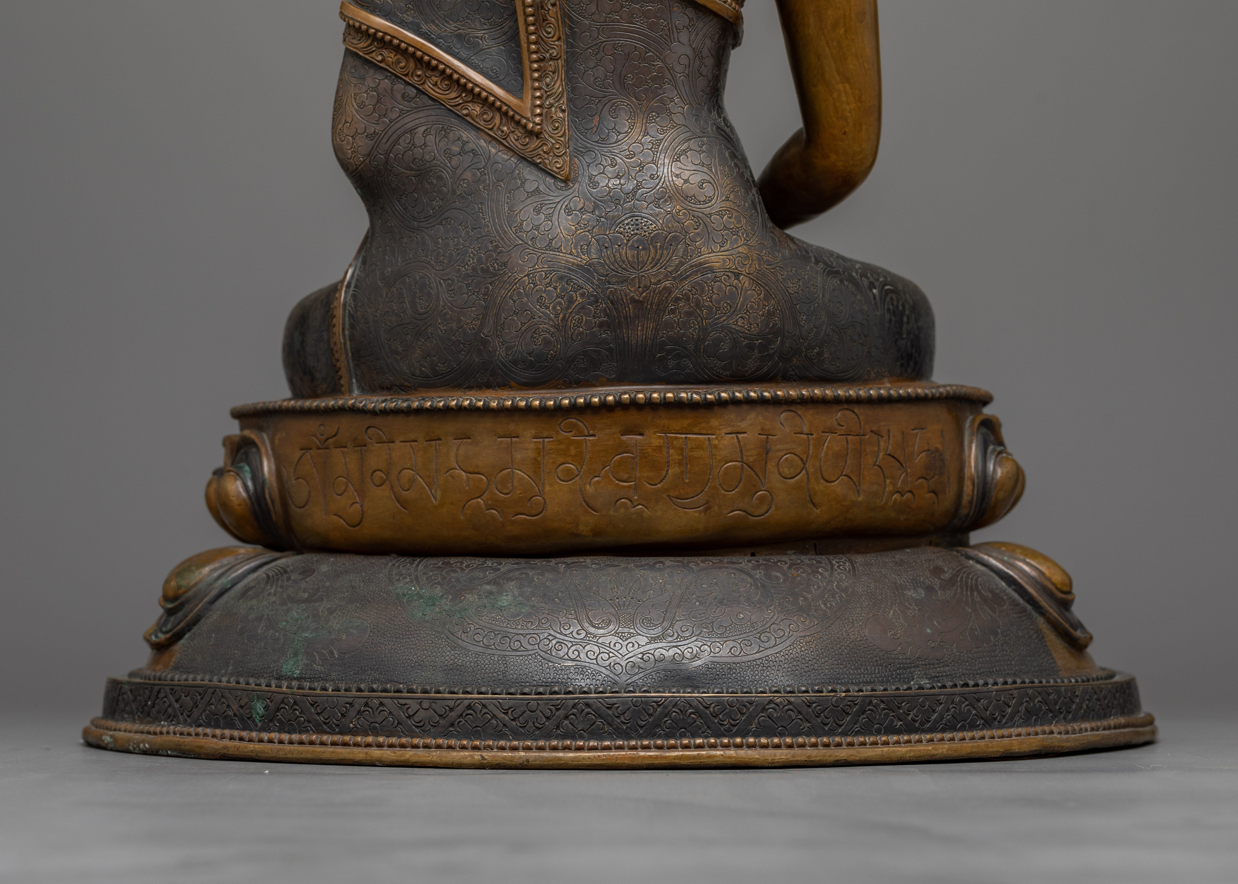Amitabha Buddha Dark Oxidized Statue | Emblem of Infinite Light