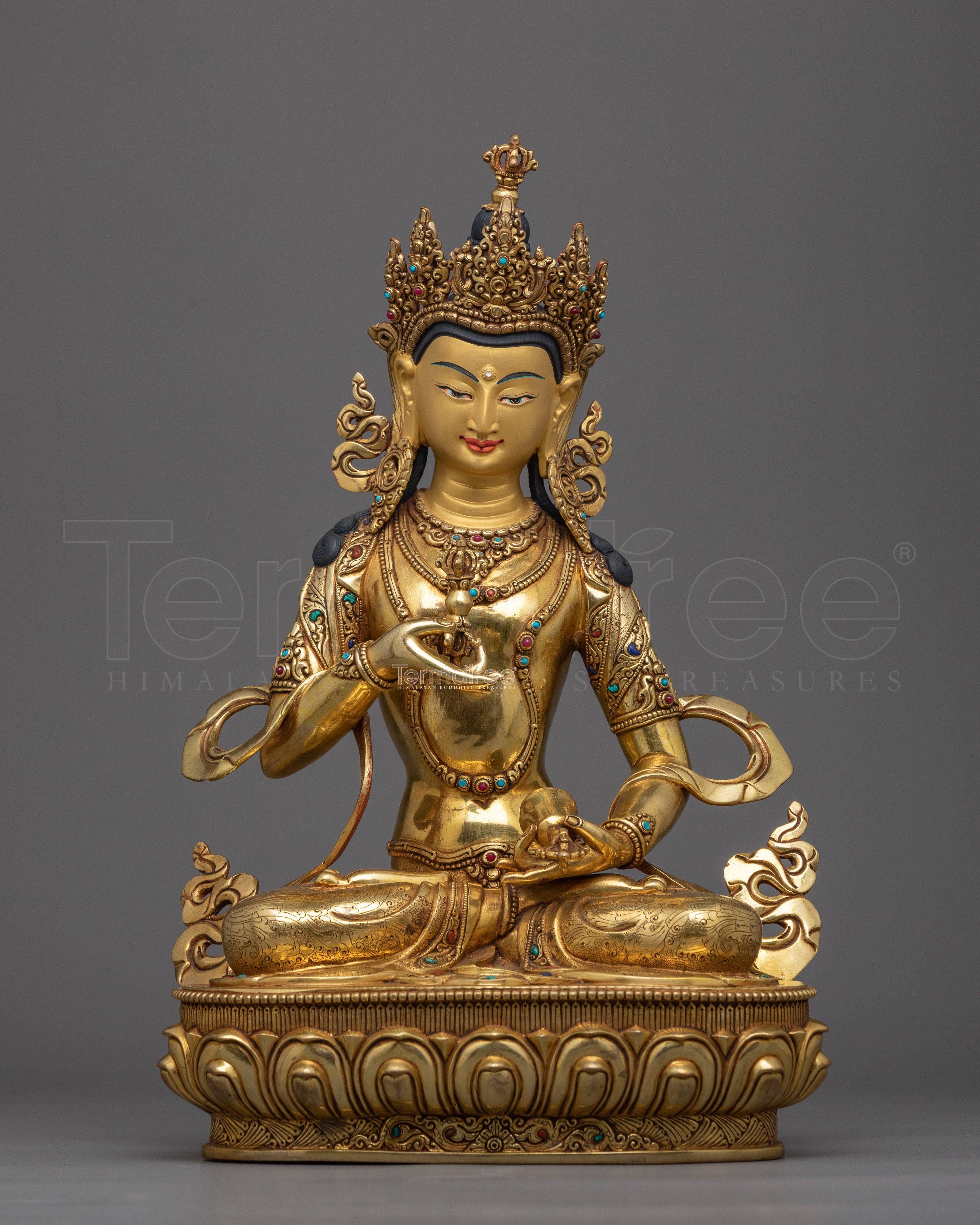 14.4 Inch Vajrasattva Sculpture | Traditionally Hand Crafted Sacred Statue