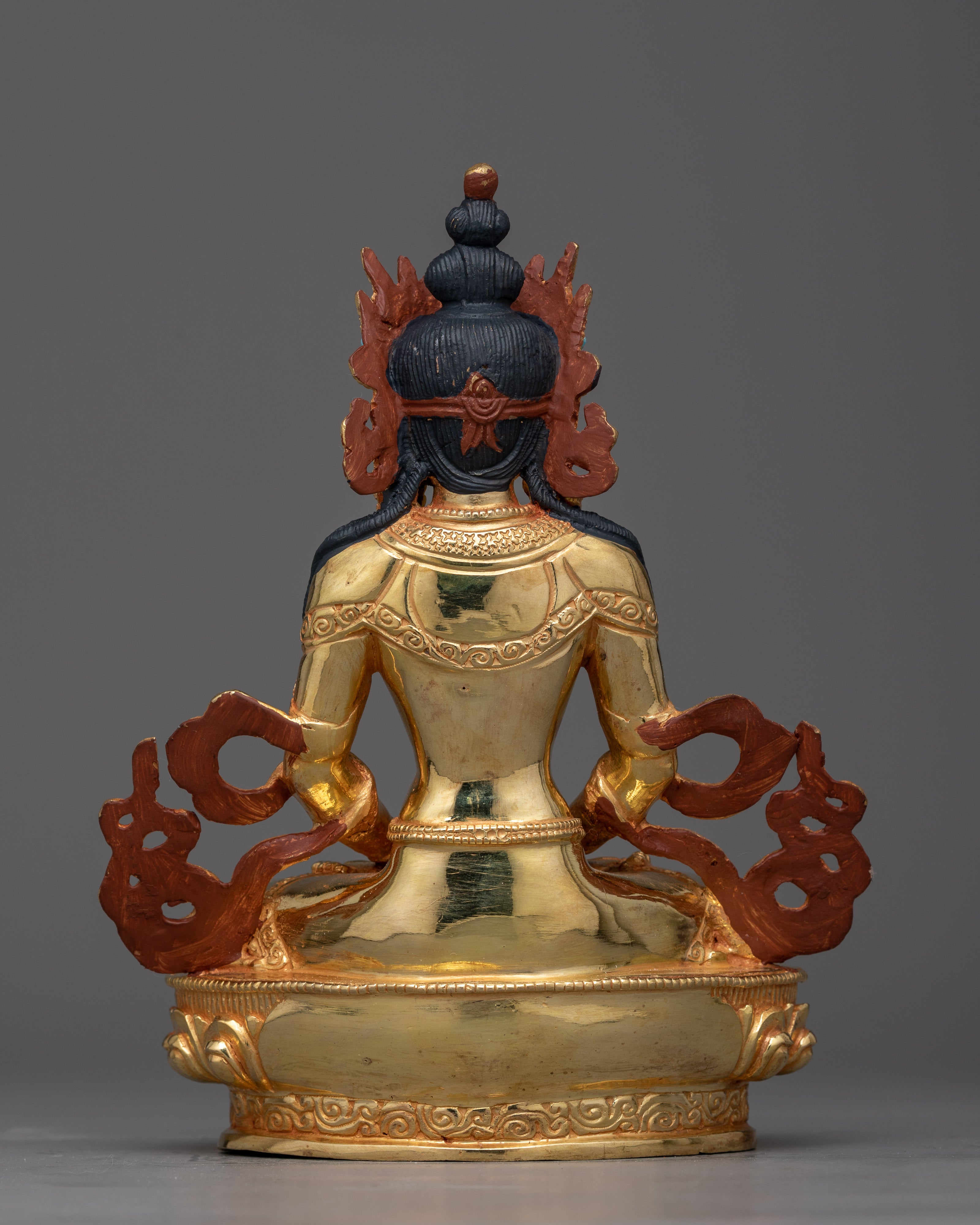 Gold Gilded Amitayus Statue