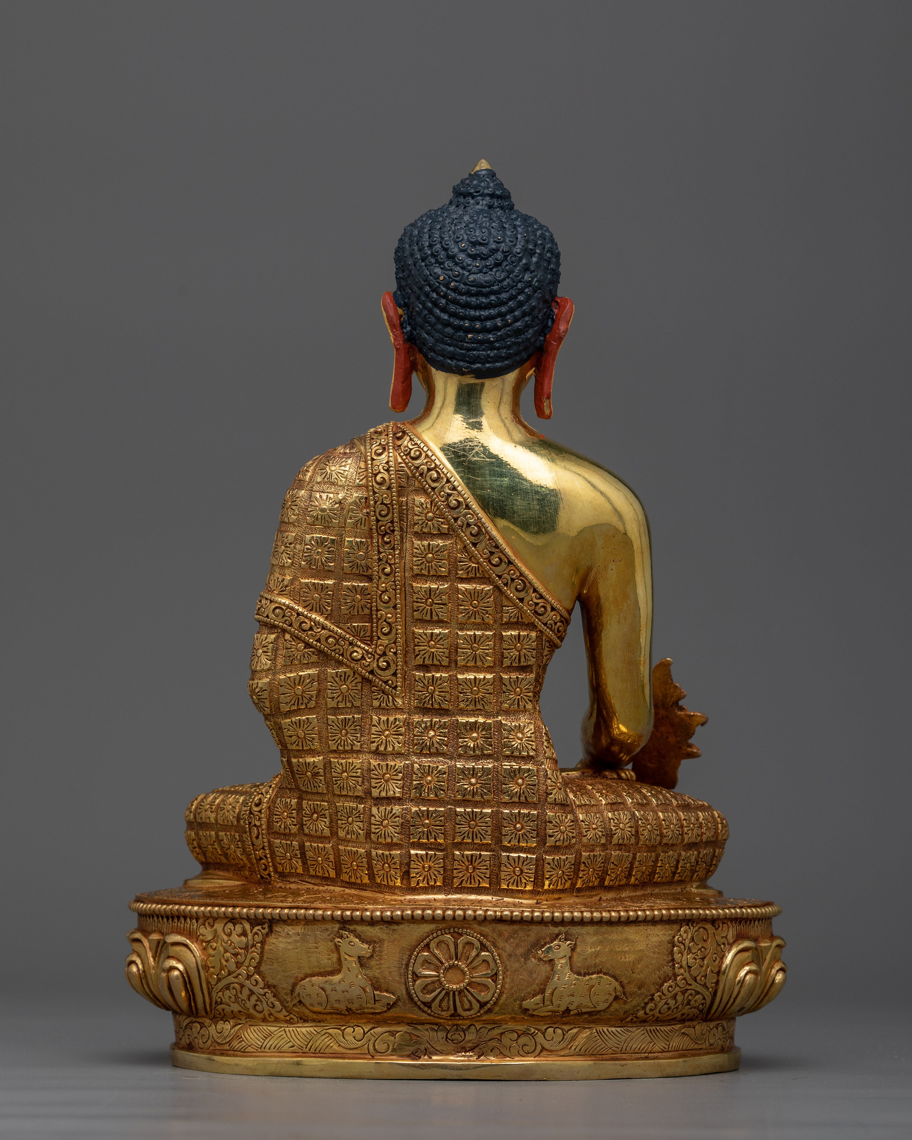 Medicine Buddha Gold-Gilded Statue | Embodiment of Healing and Compassion