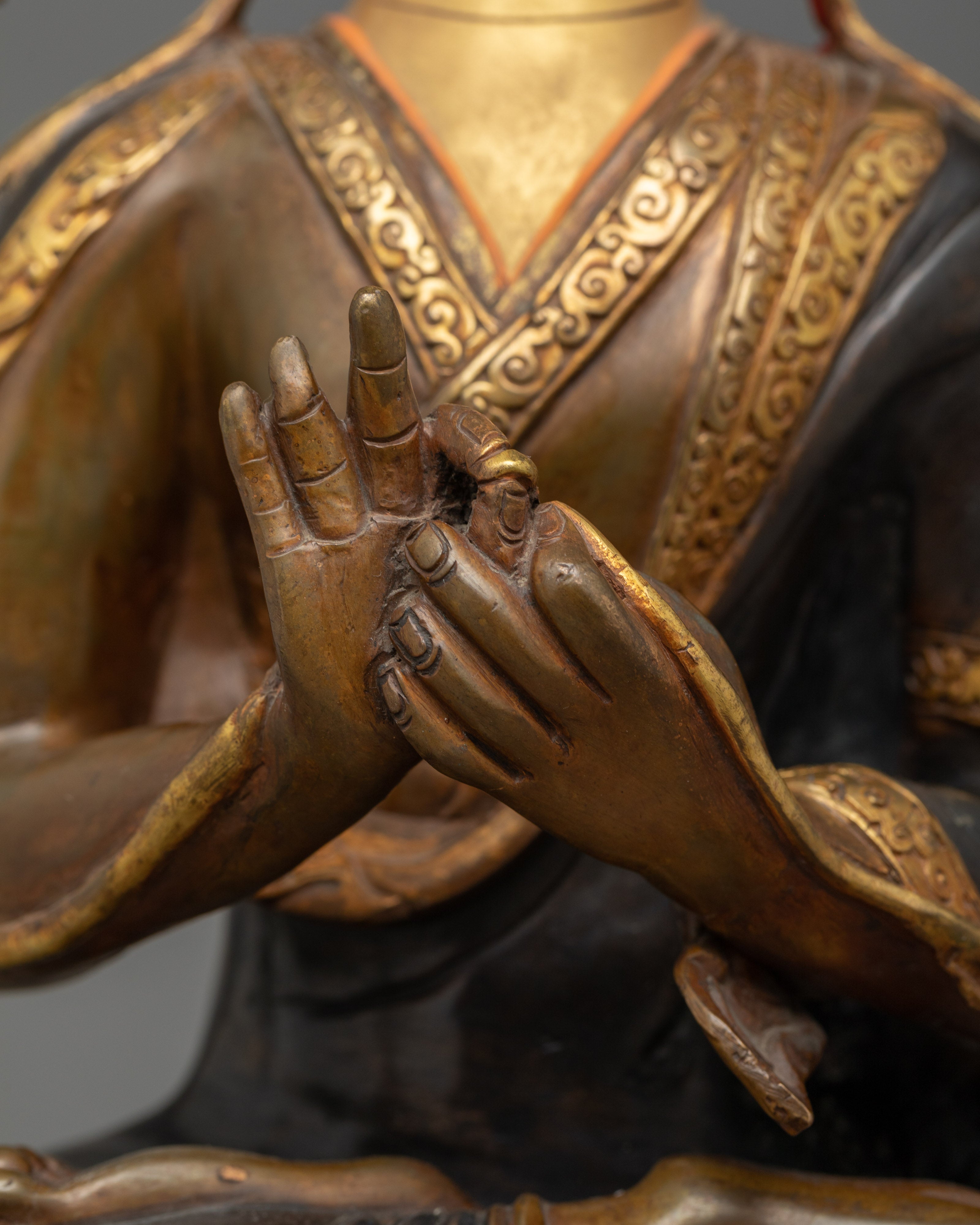 Tsongkhapa and His Disciples Statue Set | Embodiment of Wisdom and Compassion