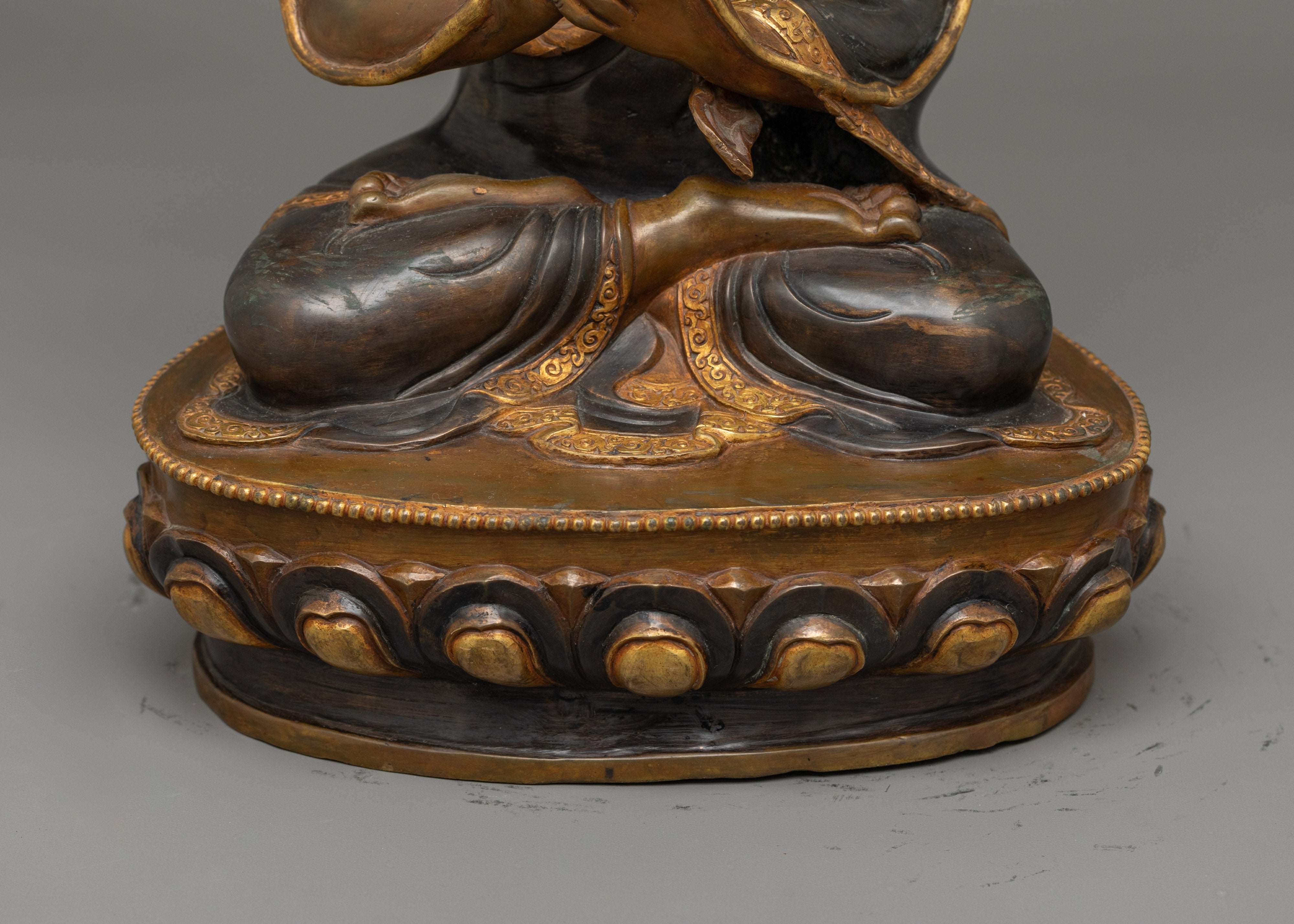 Tsongkhapa and His Disciples Statue Set | Embodiment of Wisdom and Compassion