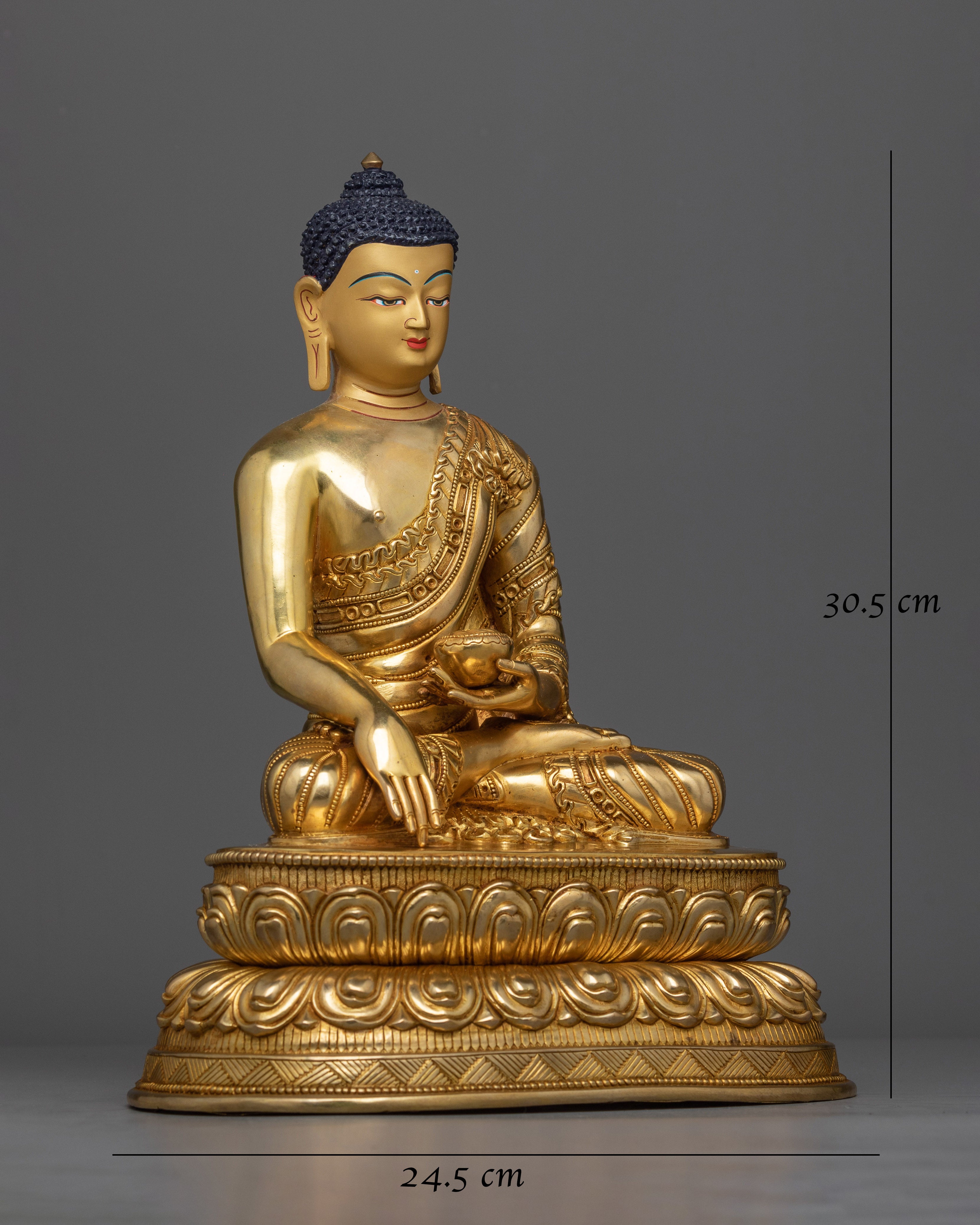 12 Inch Shakyamuni Buddha Sculpture
