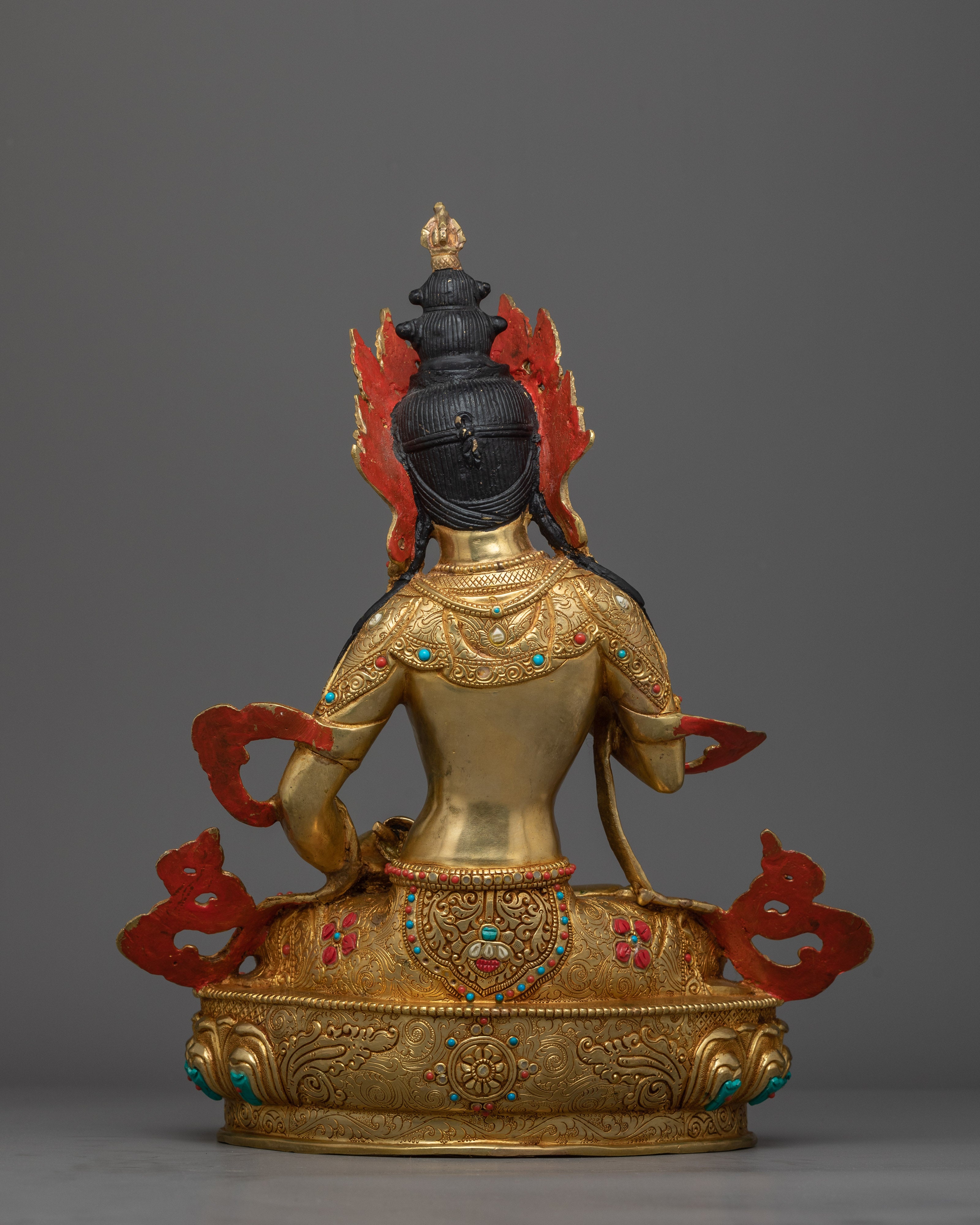 Vajrasattva Gemstone-Decorated Statue | Embodiment of Purity and Enlightenment