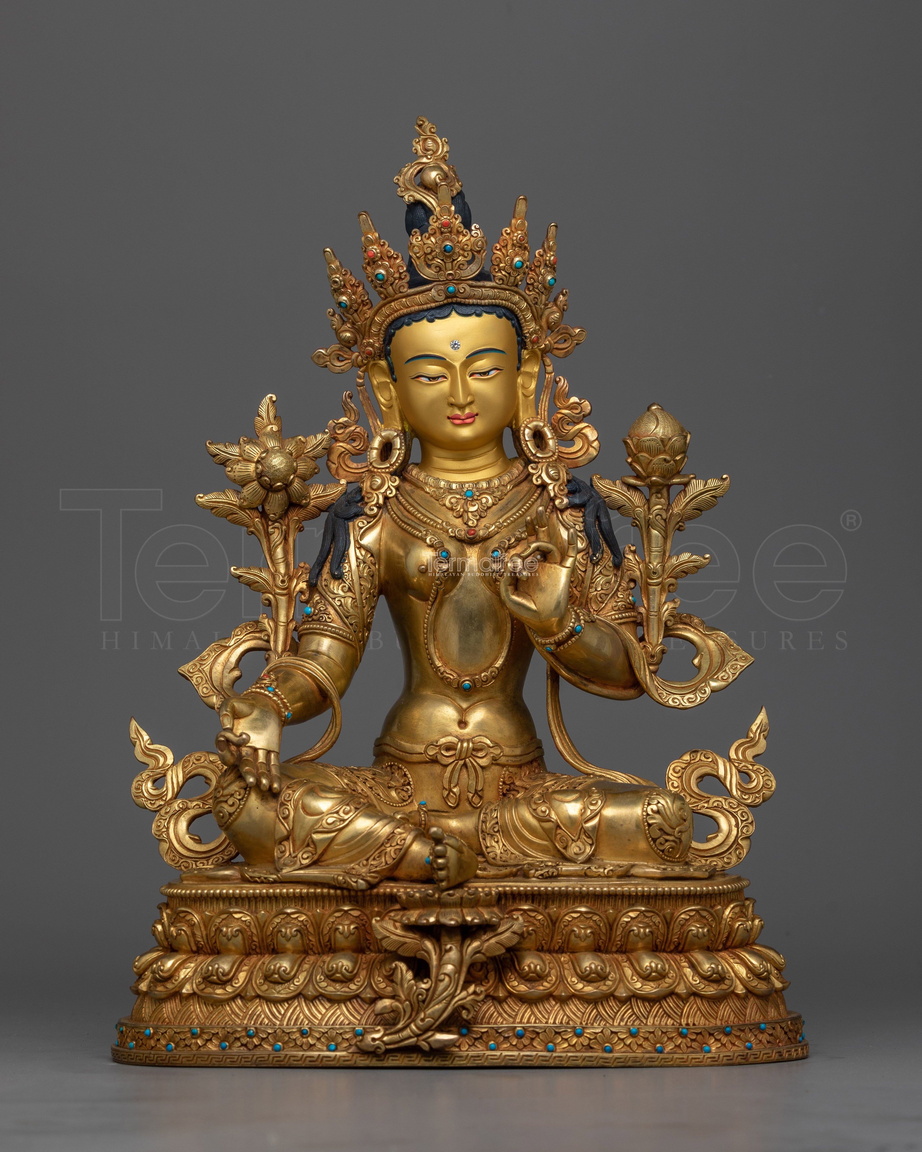 Shri Beautiful Green Tara Statue | Embodiment of Compassion and Protection