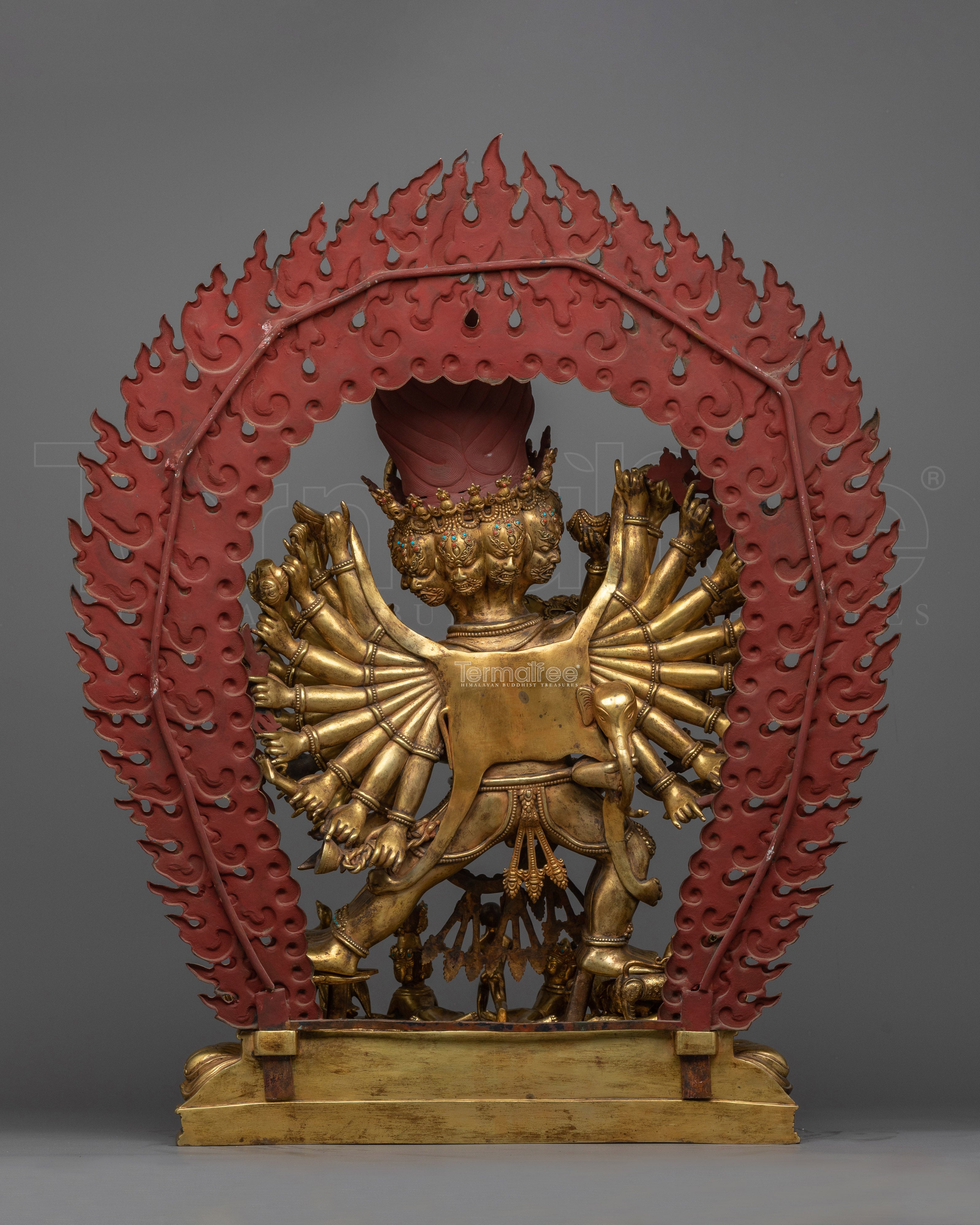 Yamantaka and His Consort Statue | Embodiment of Wrathful Compassion