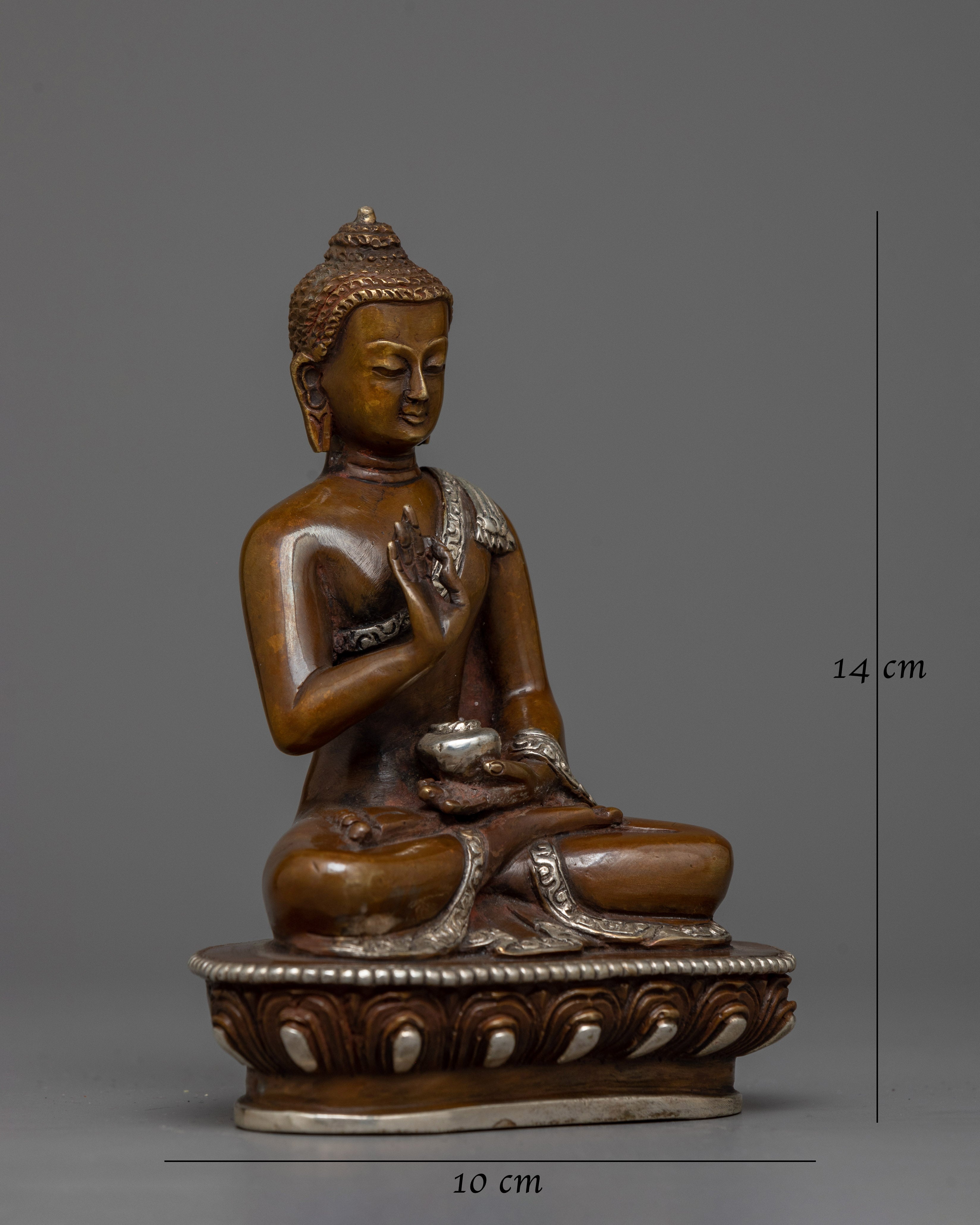 Amogasiddhi Oxidized Statue | Icon of Fearlessness and Protection
