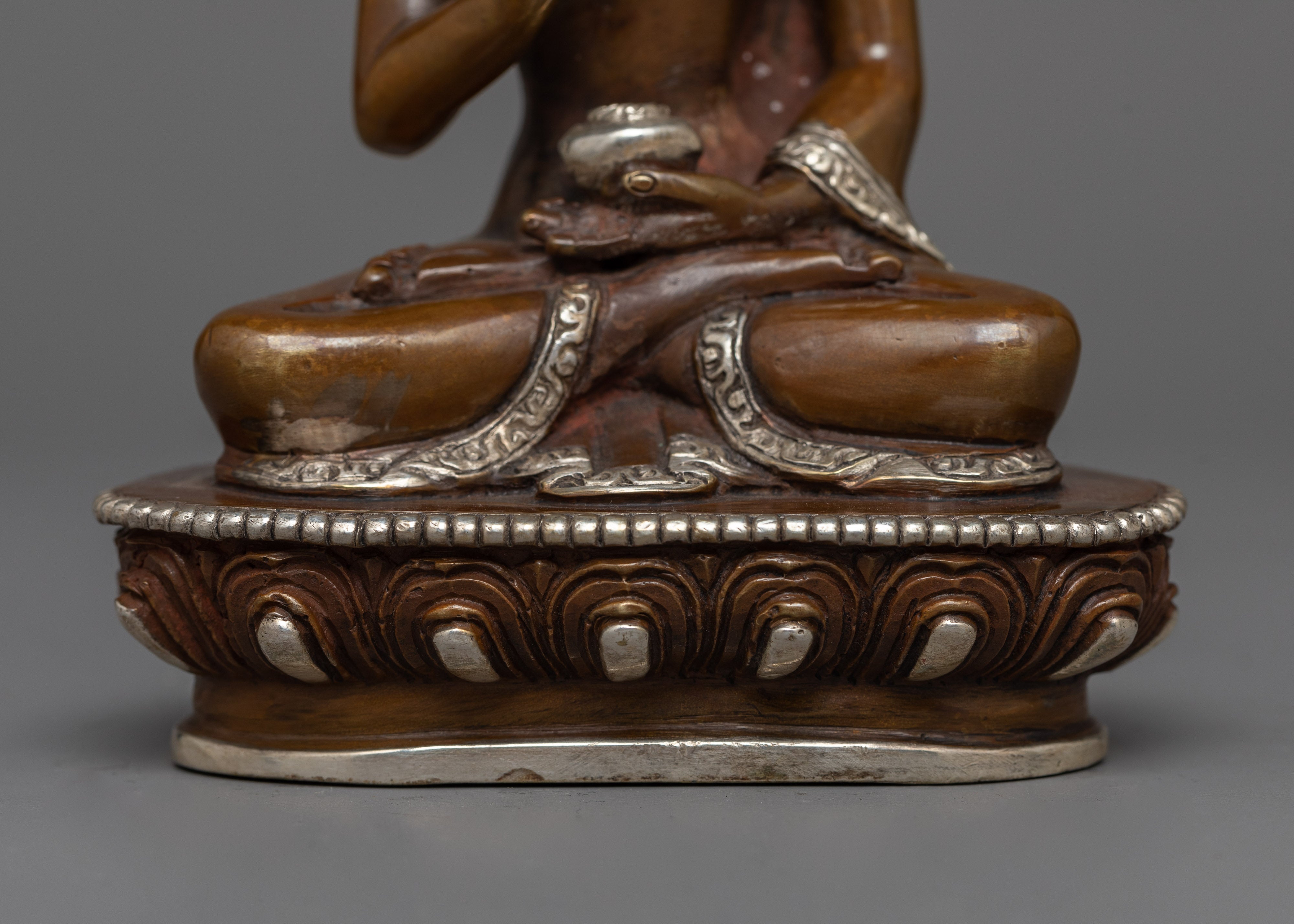 Amogasiddhi Oxidized Statue | Icon of Fearlessness and Protection