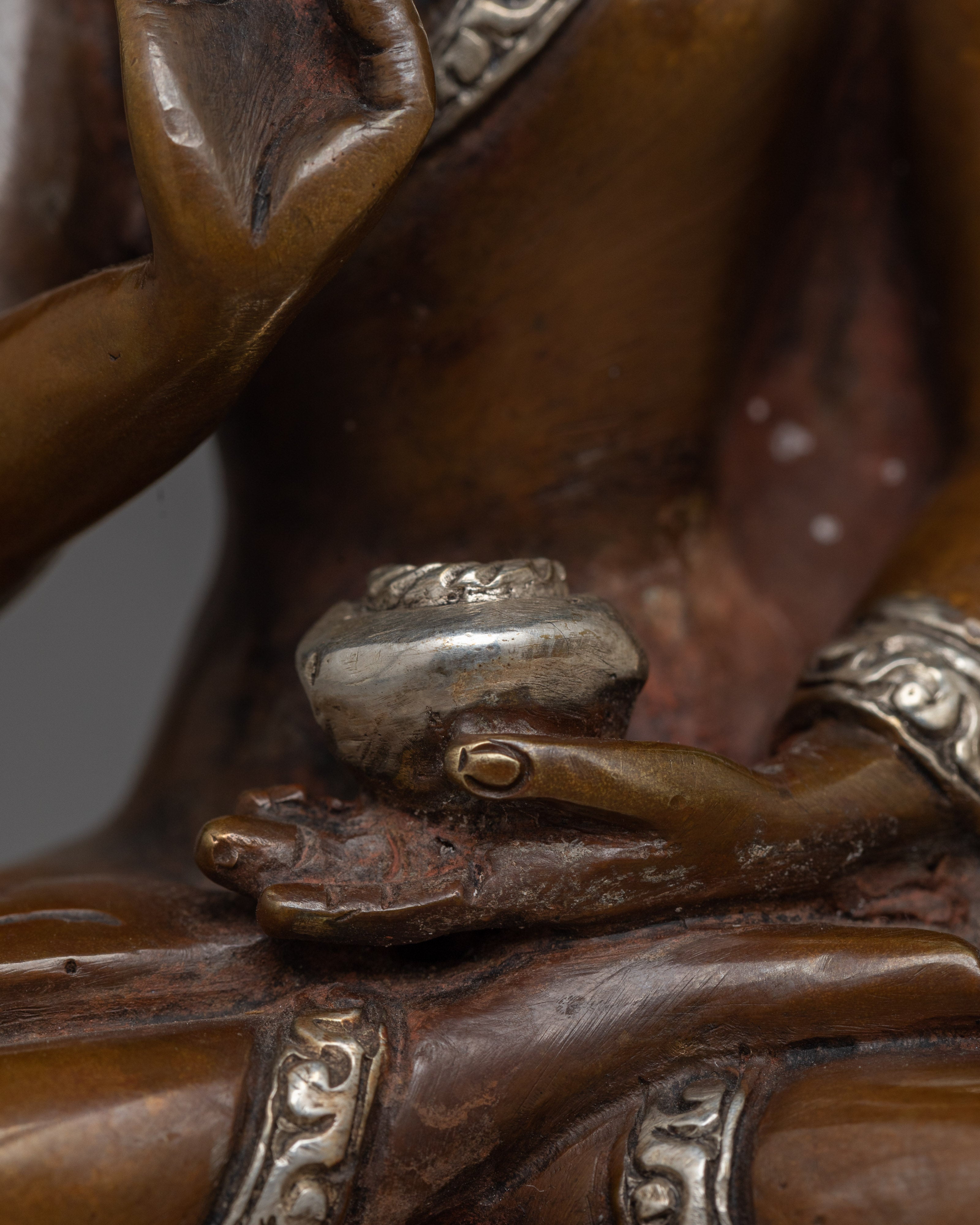 Amogasiddhi Oxidized Statue | Icon of Fearlessness and Protection