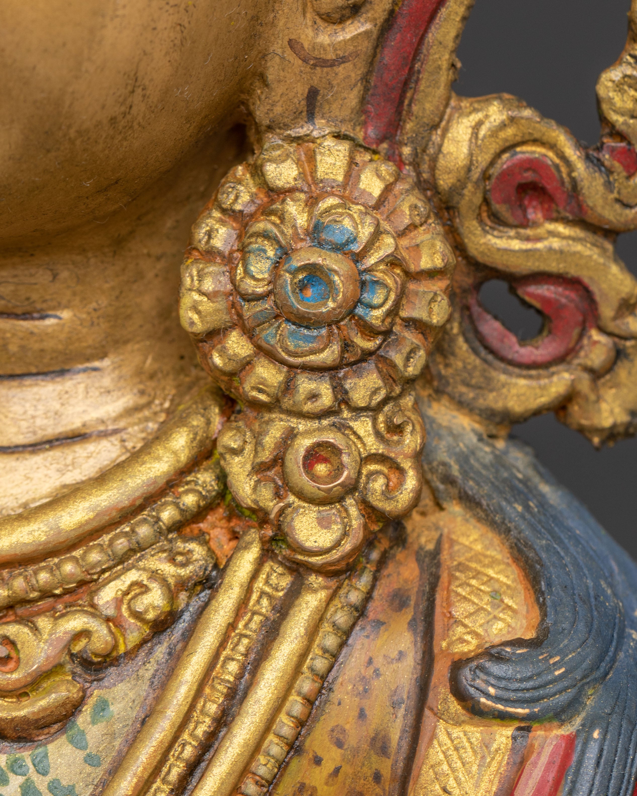 Handmade Himalayan Chenrezig Art Bodhisattva of Wisdom