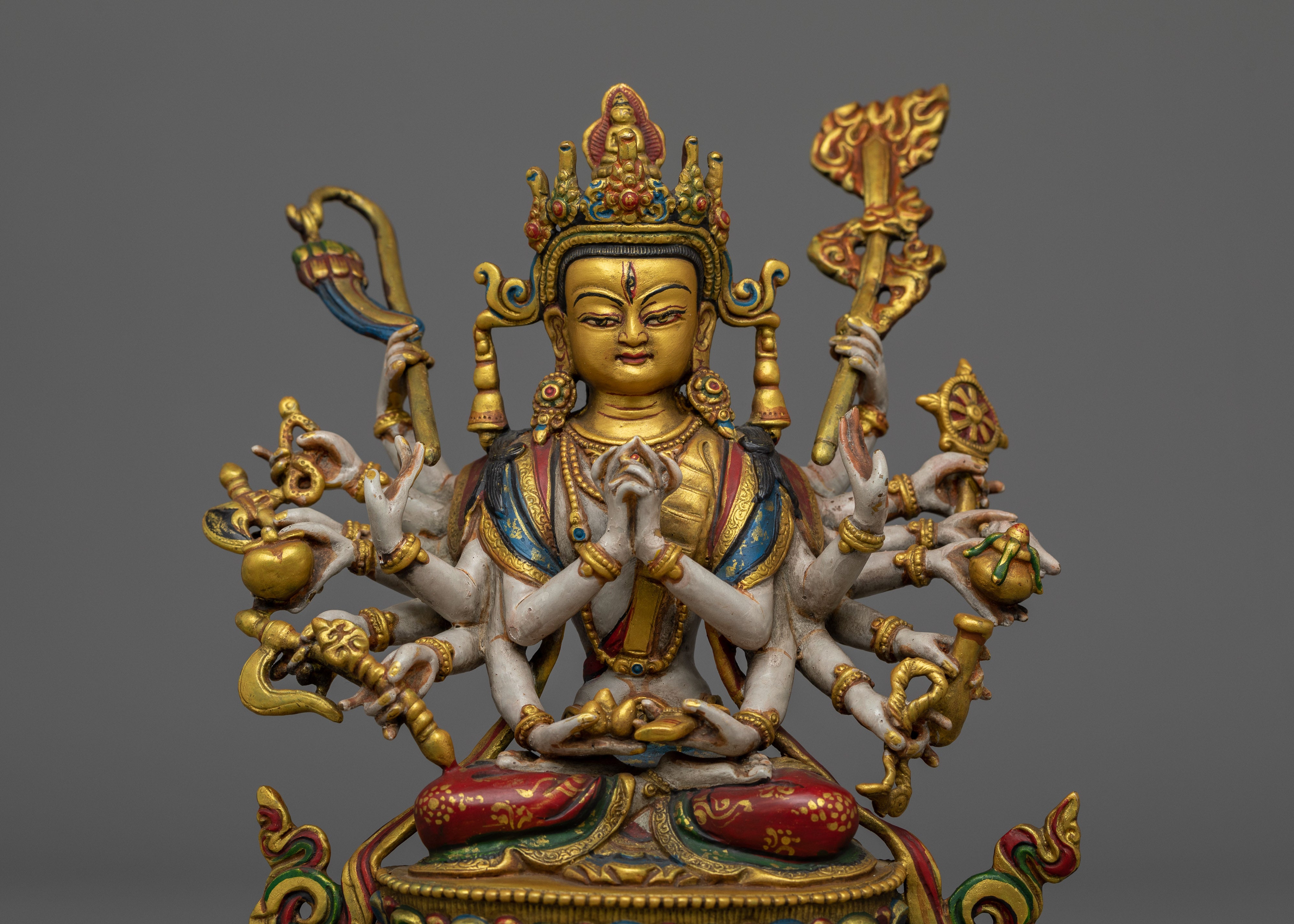 Elegant White-Hued Cundi | Icon of Wisdom and Serenity