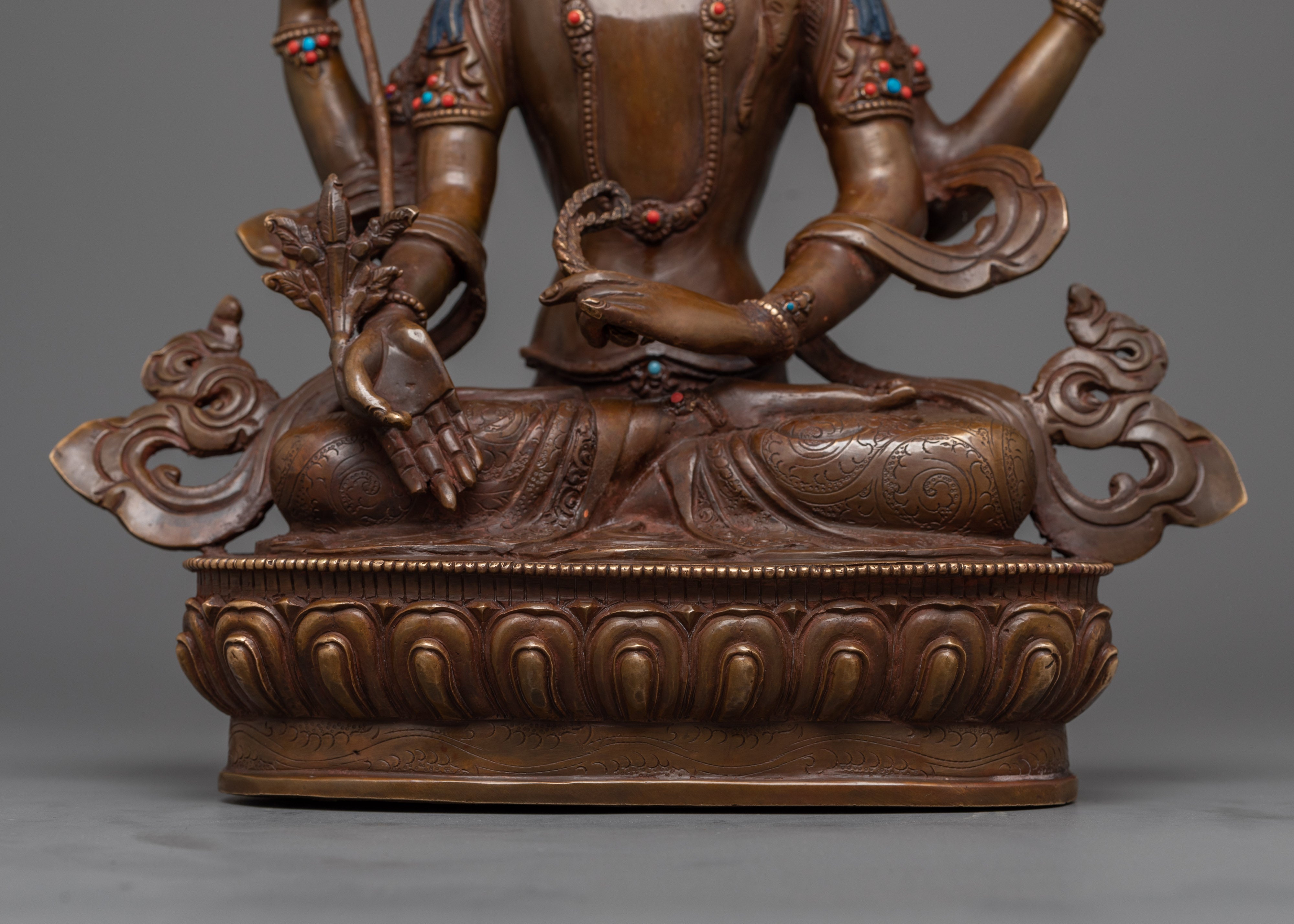 Three Faces Bodhisattva "Amoghapasha" | Embodiment of Triple Wisdom