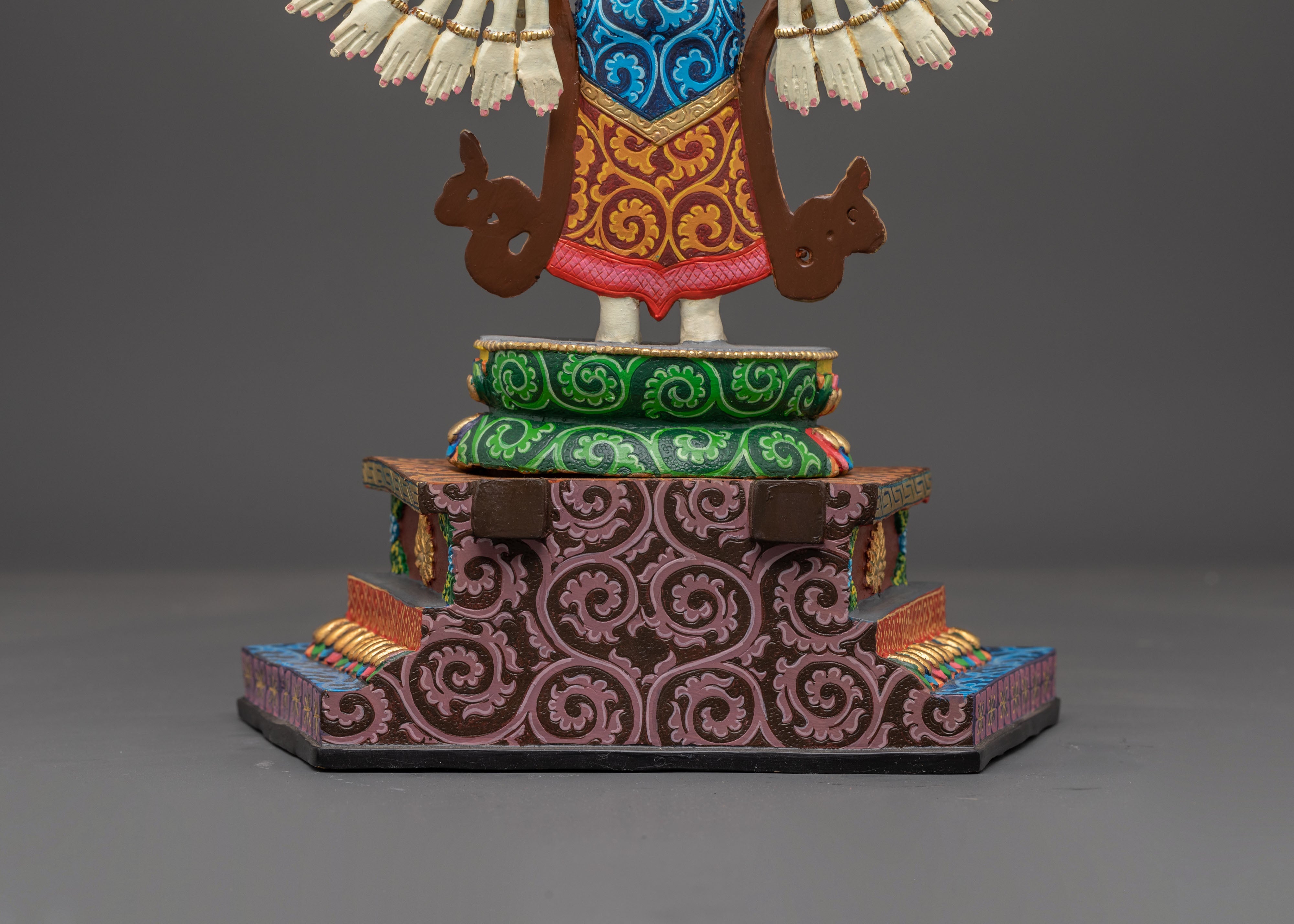 Sacred 1000 Armed Chenrezig Sculpture for Altar | Symbol of Compassion and Mercy