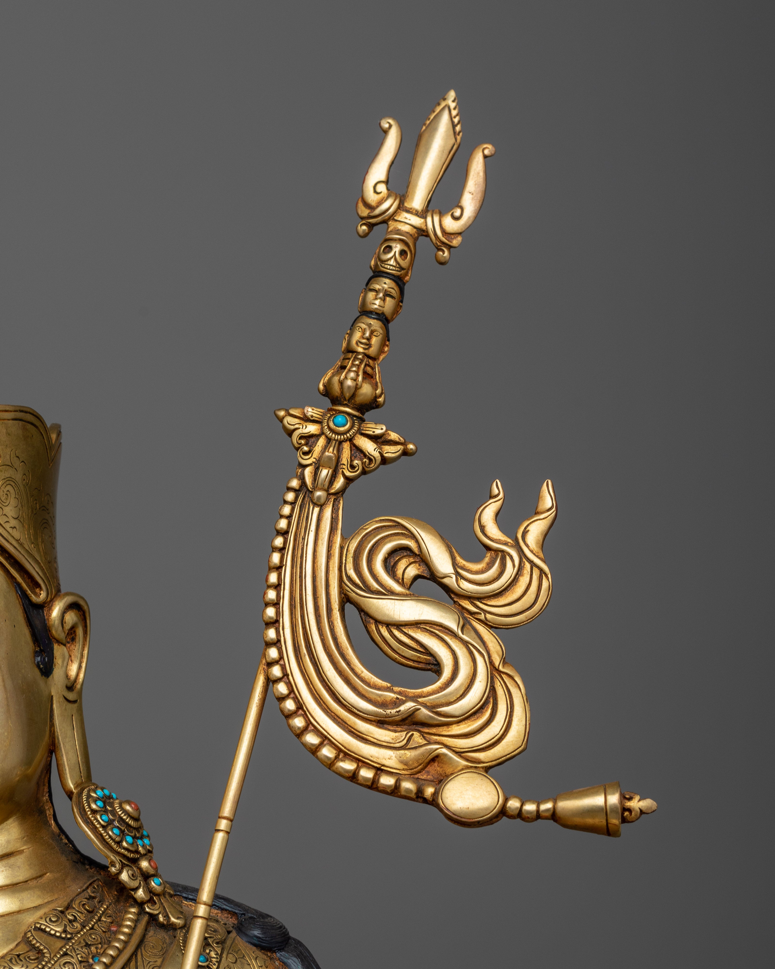 Elegant Guru Rinpoche Antique Touch Statue | Handcrafted with Precision