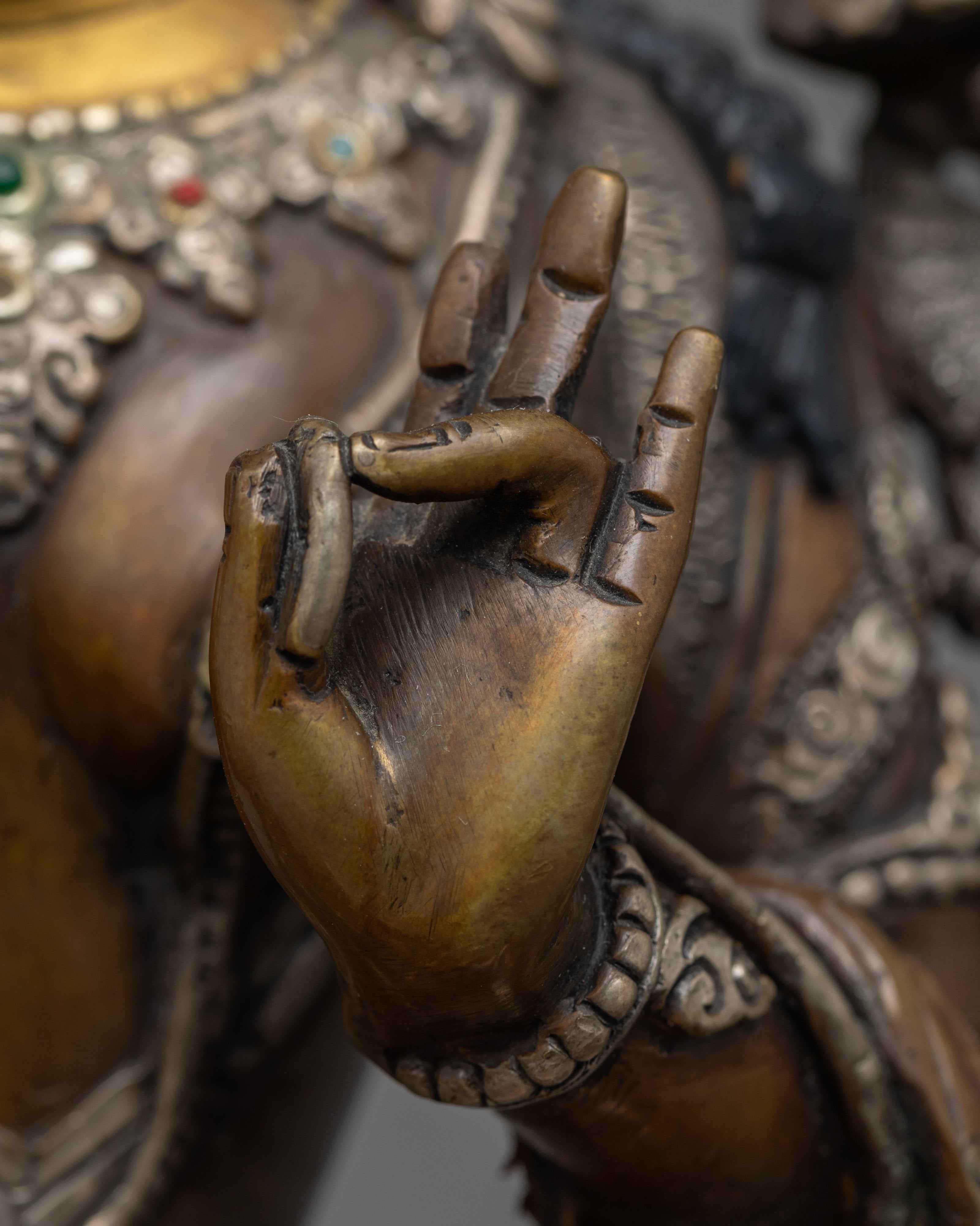 Handcrafted Green Tara Art | Guardian of Compassion and Protection