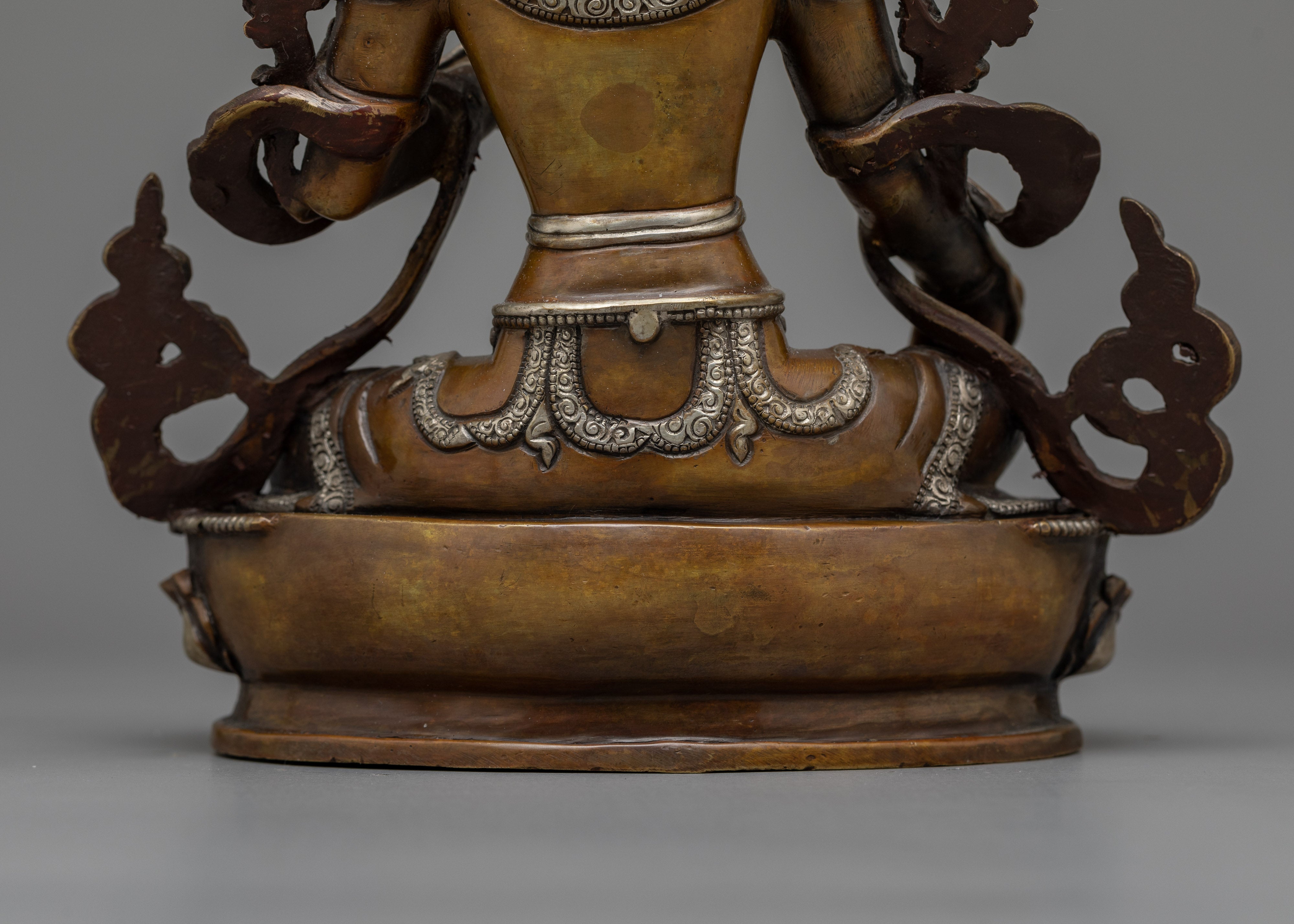 Handcrafted Green Tara Art | Guardian of Compassion and Protection