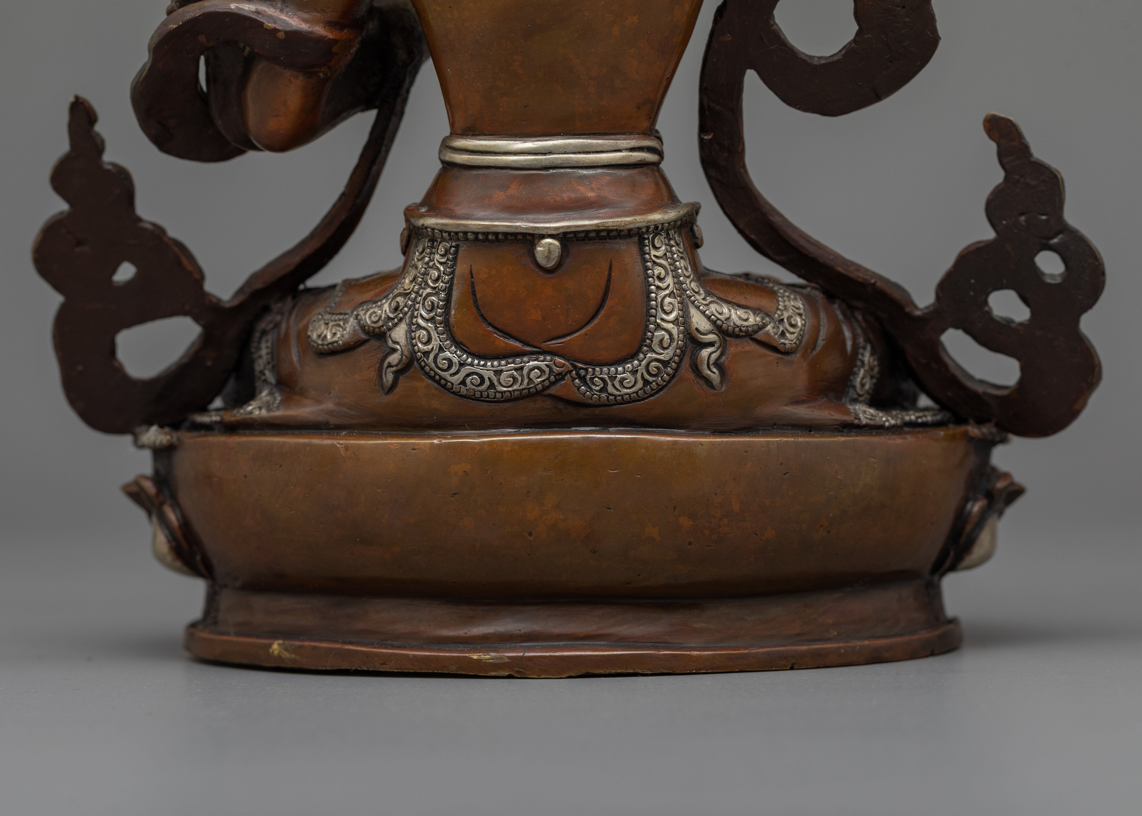 Majestic Manjushri Dark Oxidized | Emblem of Enlightened Wisdom