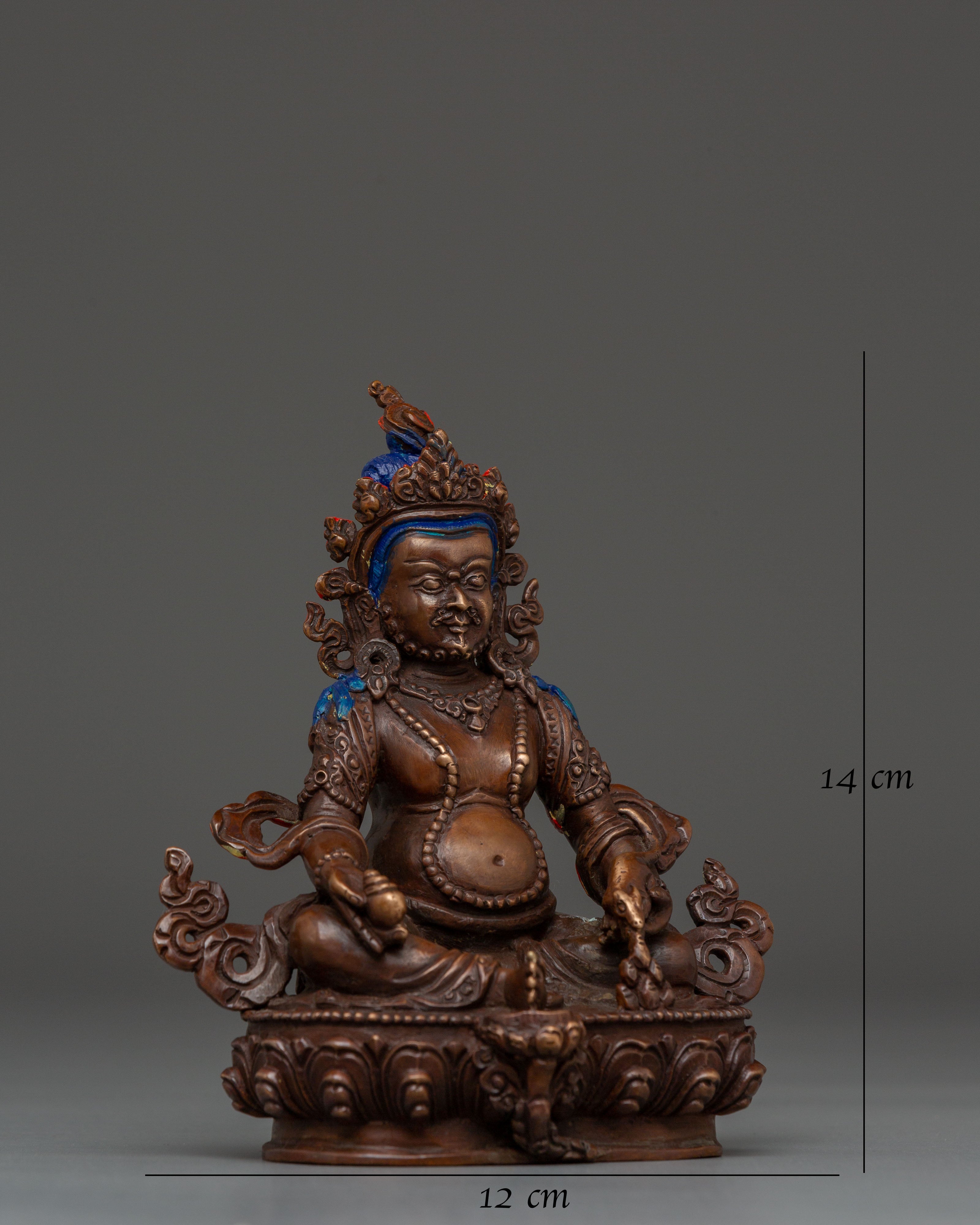 Himalayan Statue of Wealth Lord Dzambhala | Abundance and Prosperity