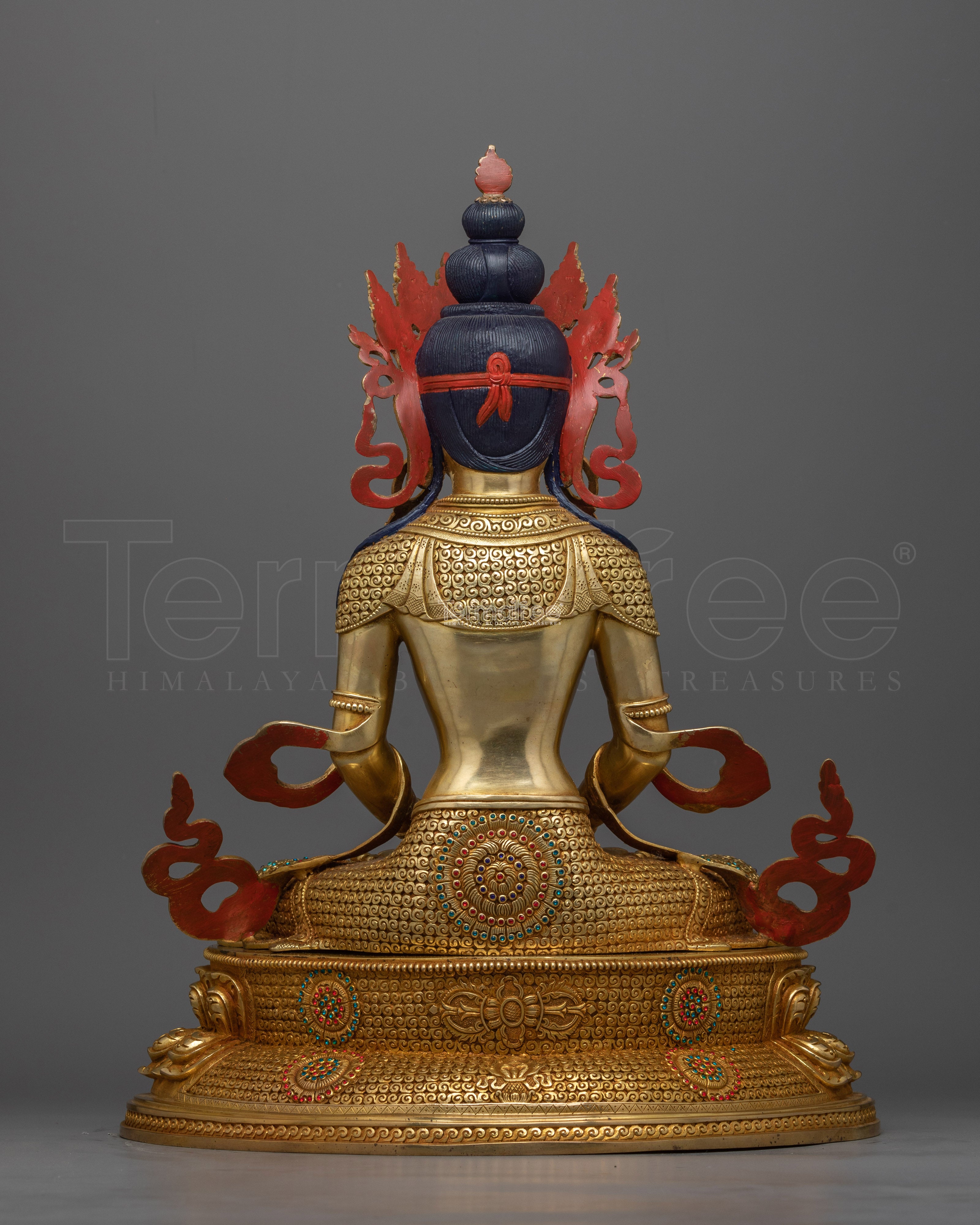 Graceful Amitayus Long Life Deity Statue | Handcrafted Spiritual Elegance