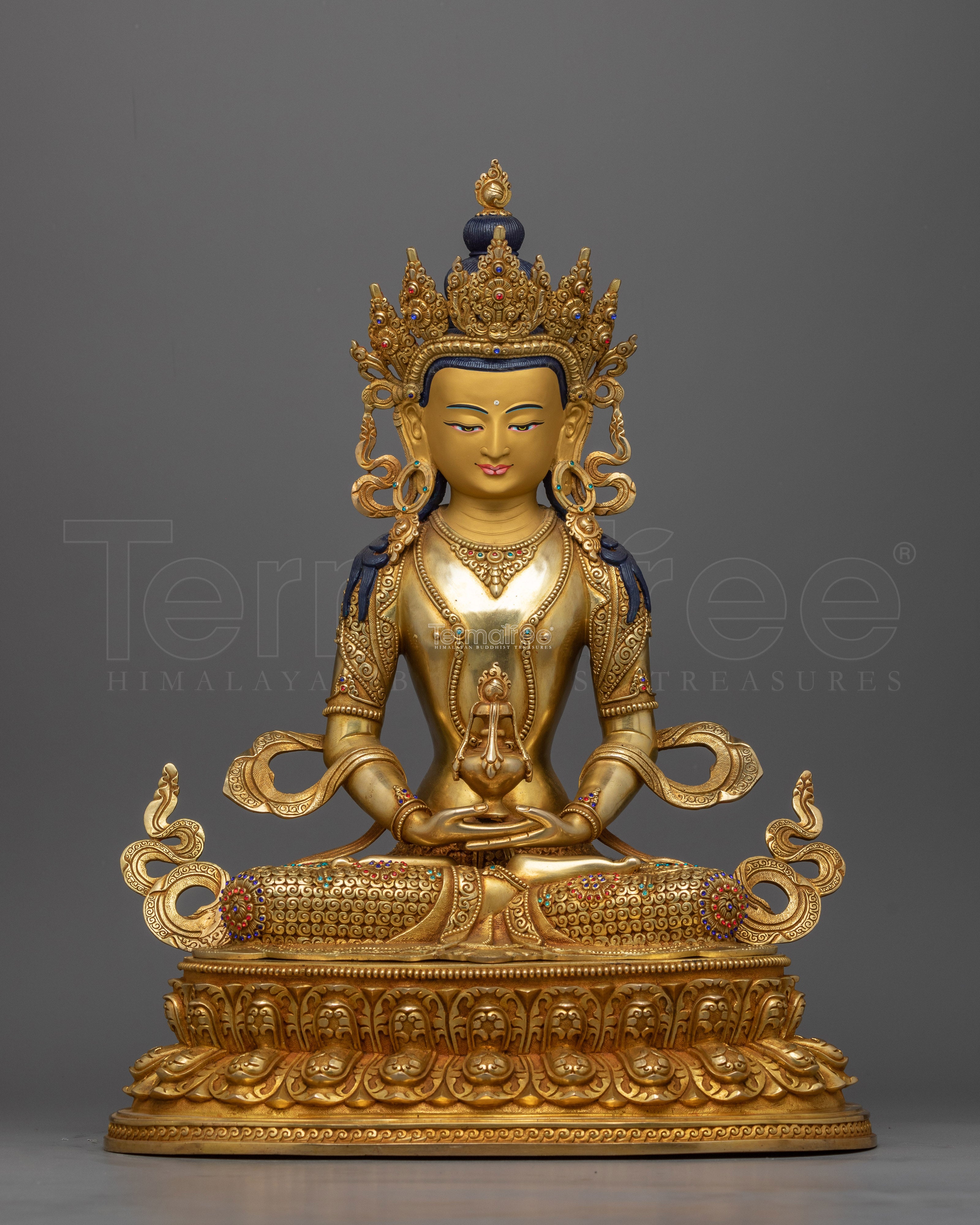 Graceful Amitayus Long Life Deity Statue | Handcrafted Spiritual Elegance