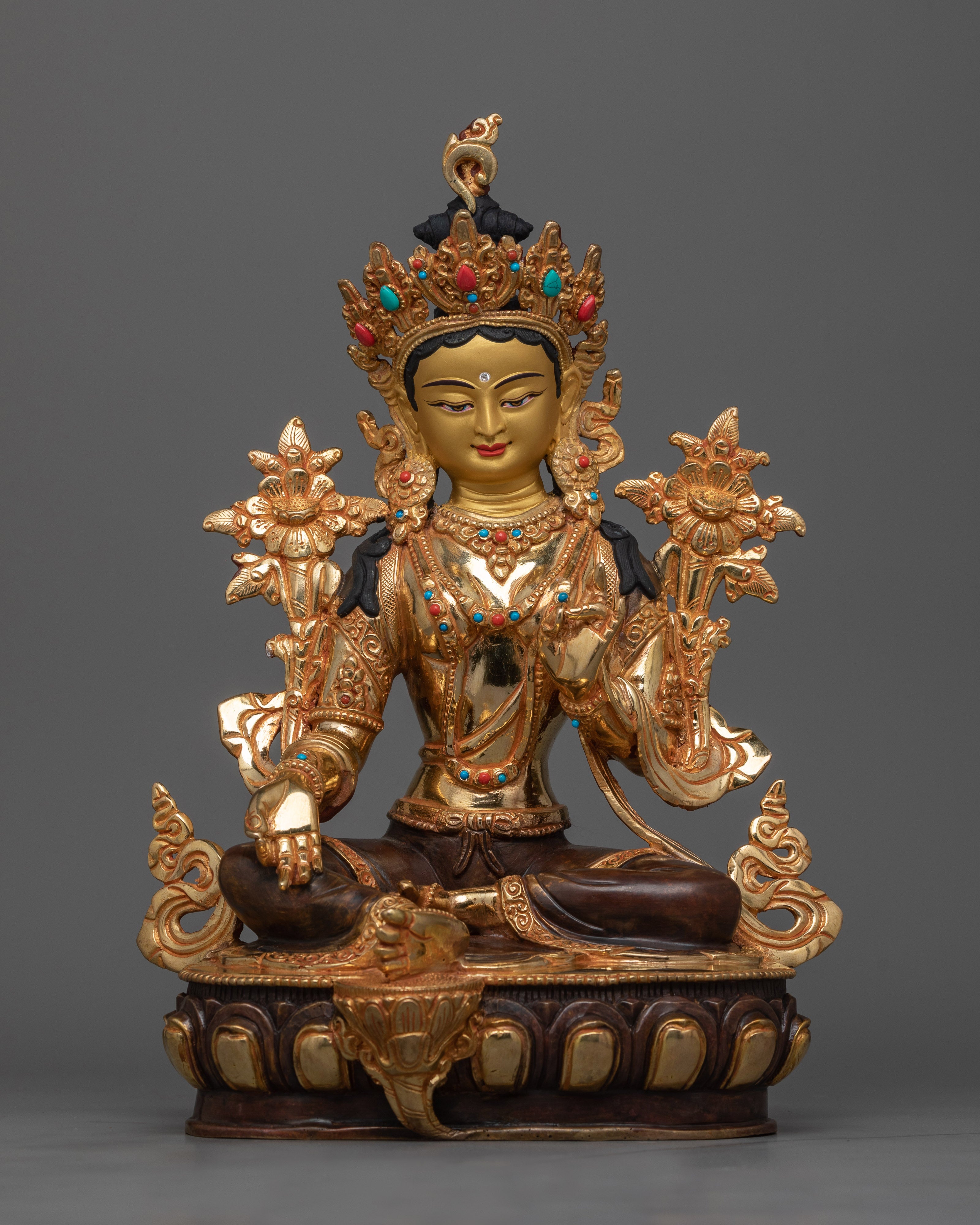 green-tara-enrich-with-gemstones