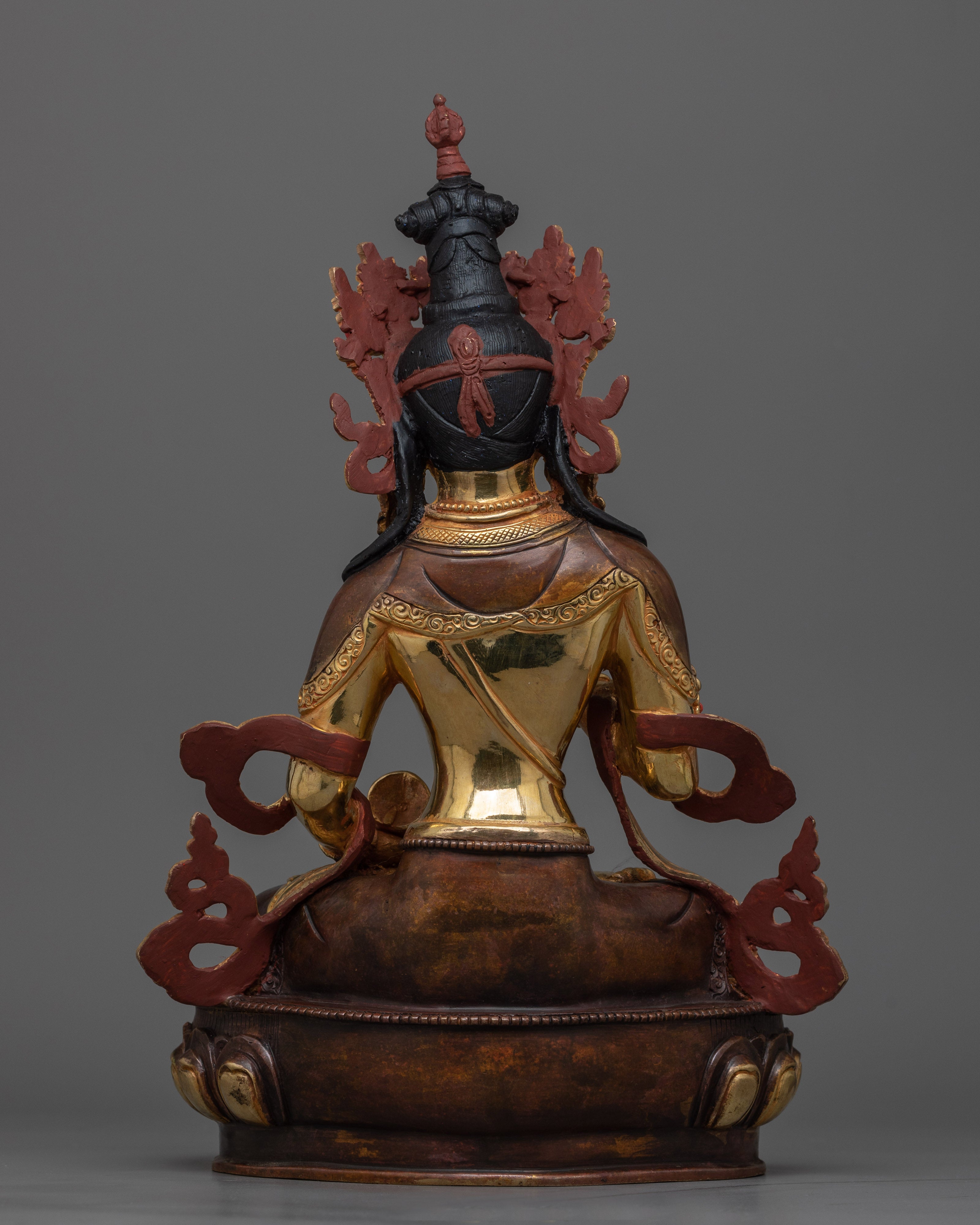 Majestic Vajrasattva Oxidized Copper Statue | Handcrafted Symbol of Purity