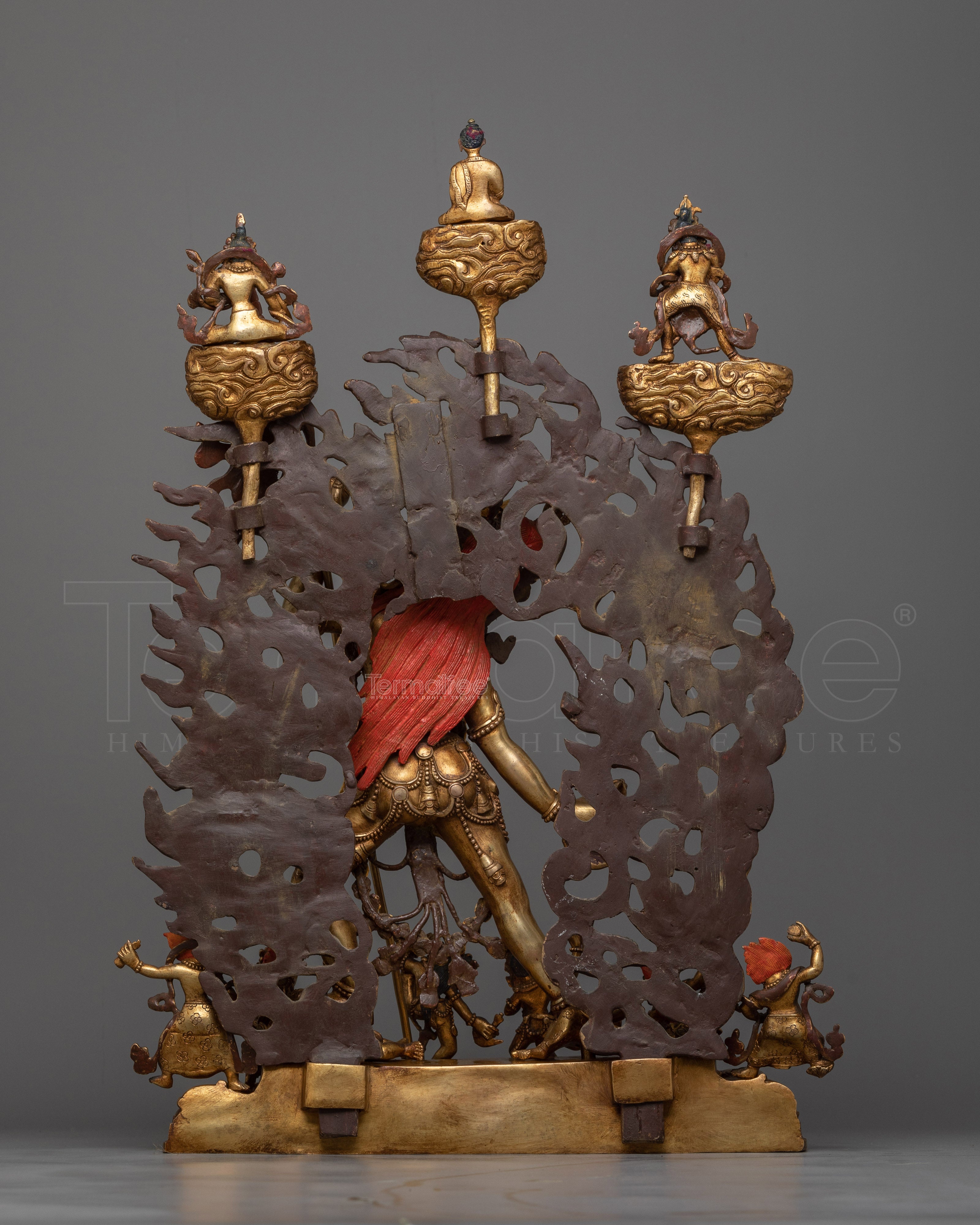 Vajrayogini Antique Gold-Gilded Statue | A Manifestation of Mystical Feminine Power
