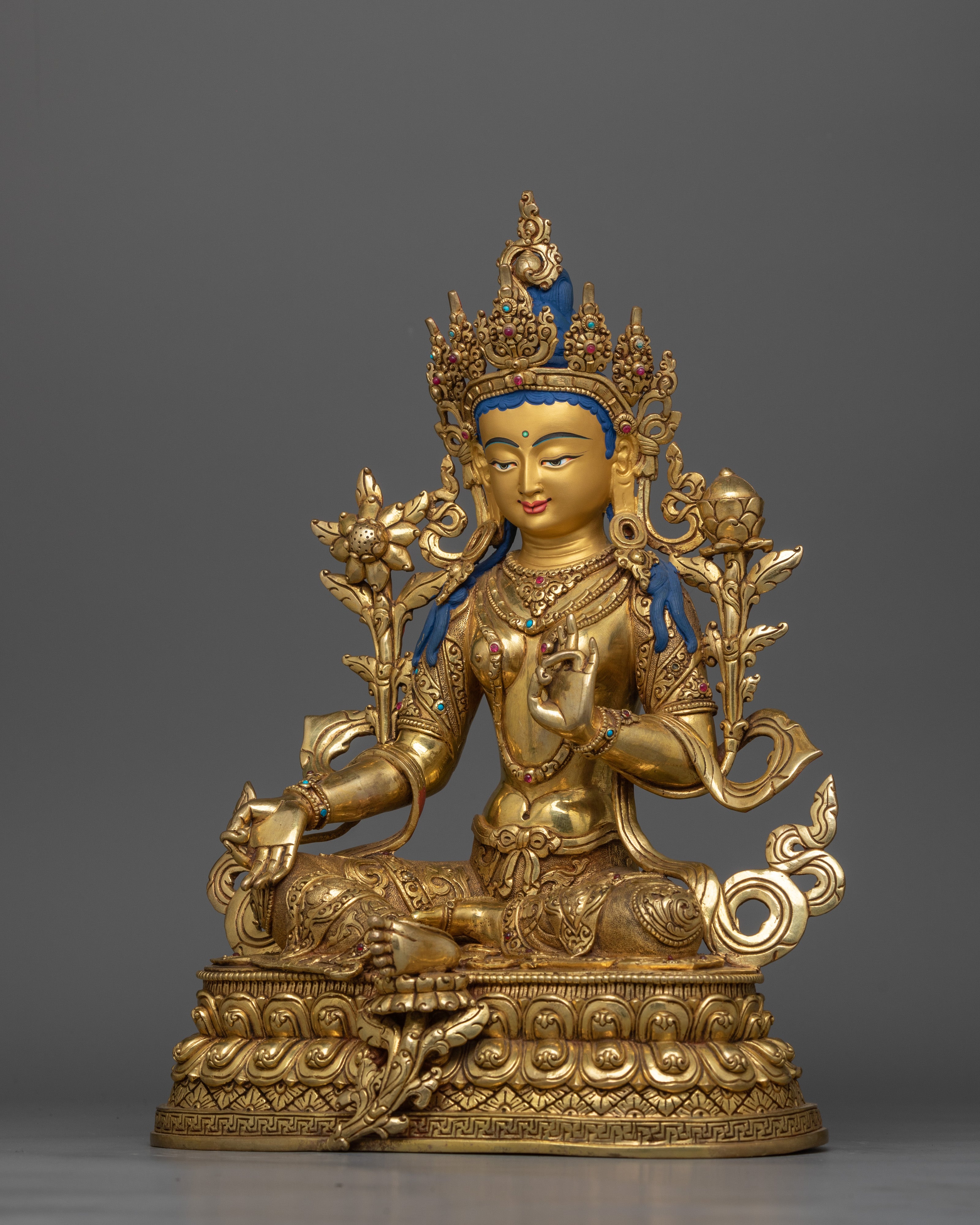 female-bodhisattva-green-tara-gold-gilded
