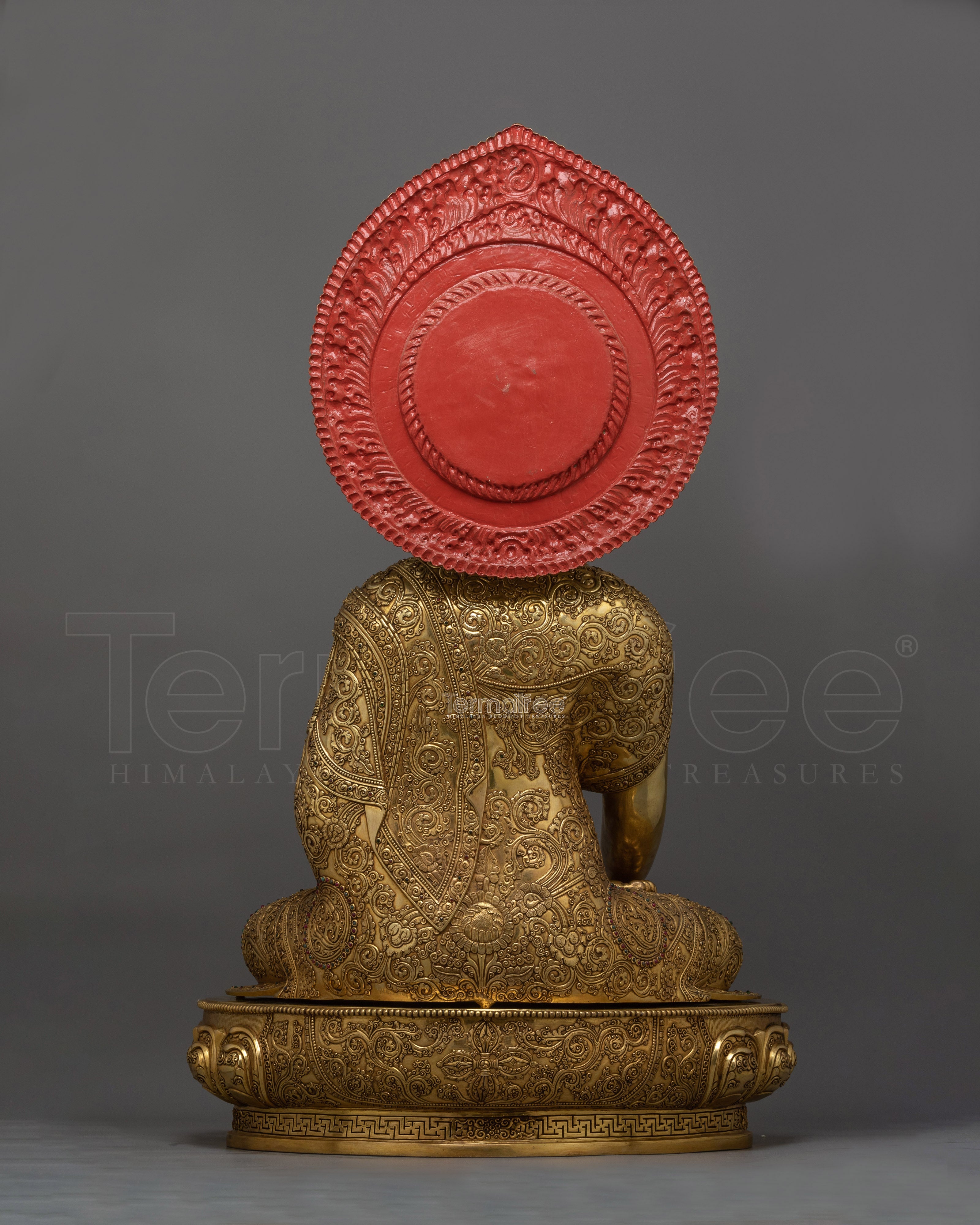 Gautama Shakyamuni Buddha 24K Gold Gilded Statue | Radiant Symbol of Enlightenment