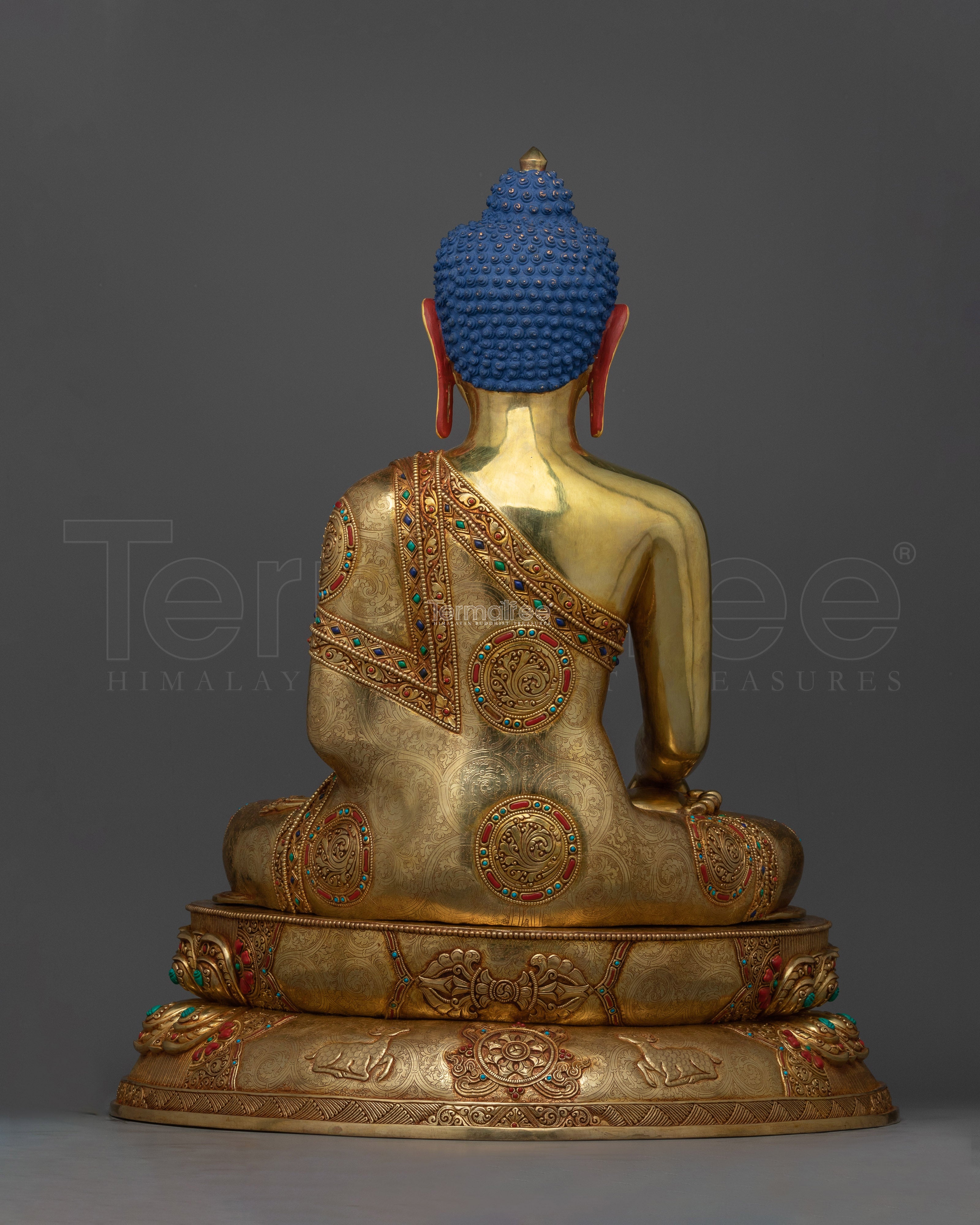 Exquisite Shakyamuni Buddha Gold Gilded 63cm Statue | A Masterpiece of Enlightenment and Beauty